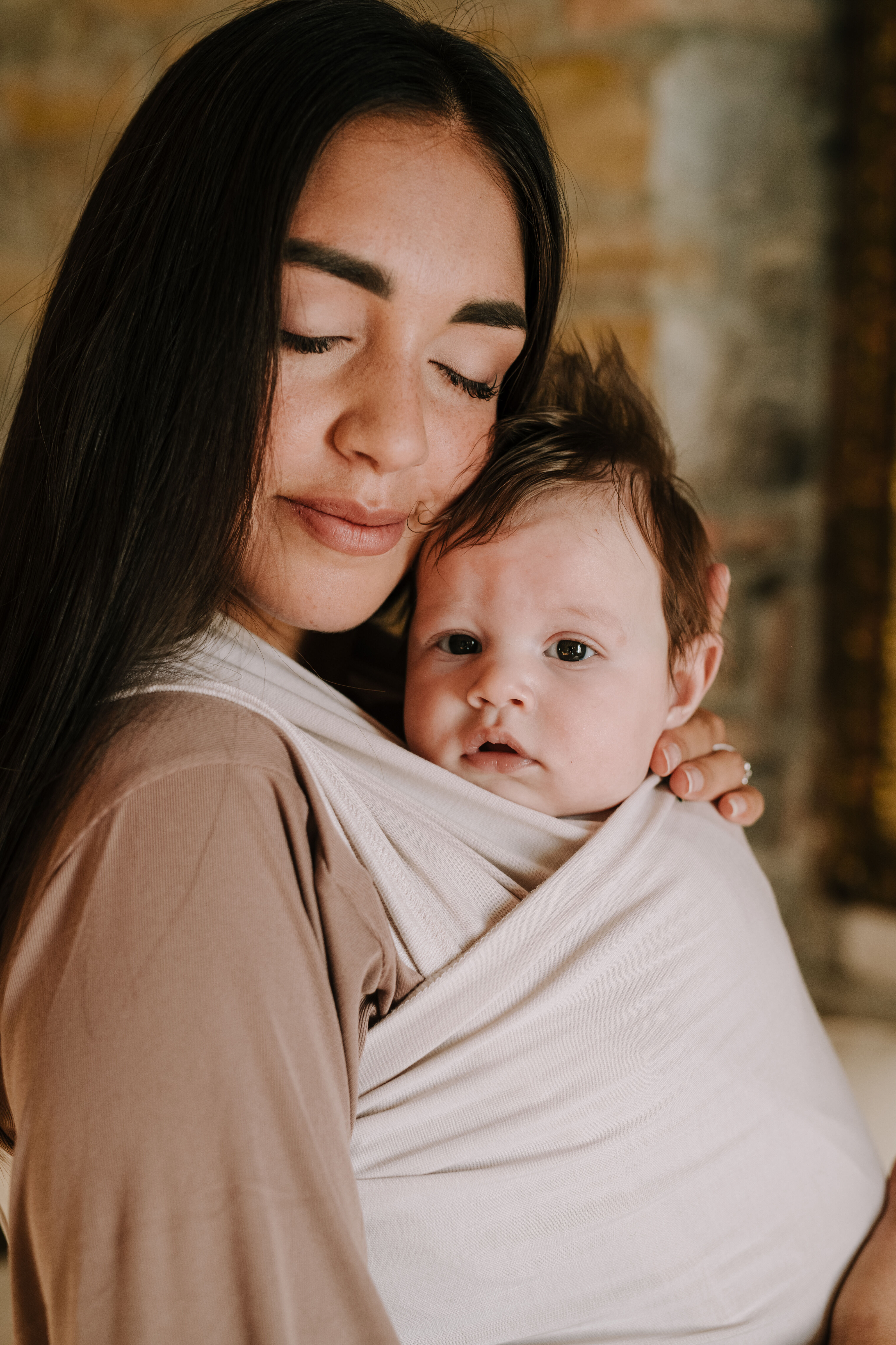 Boba Serenity Baby Wrap - Organic Stone image number 2