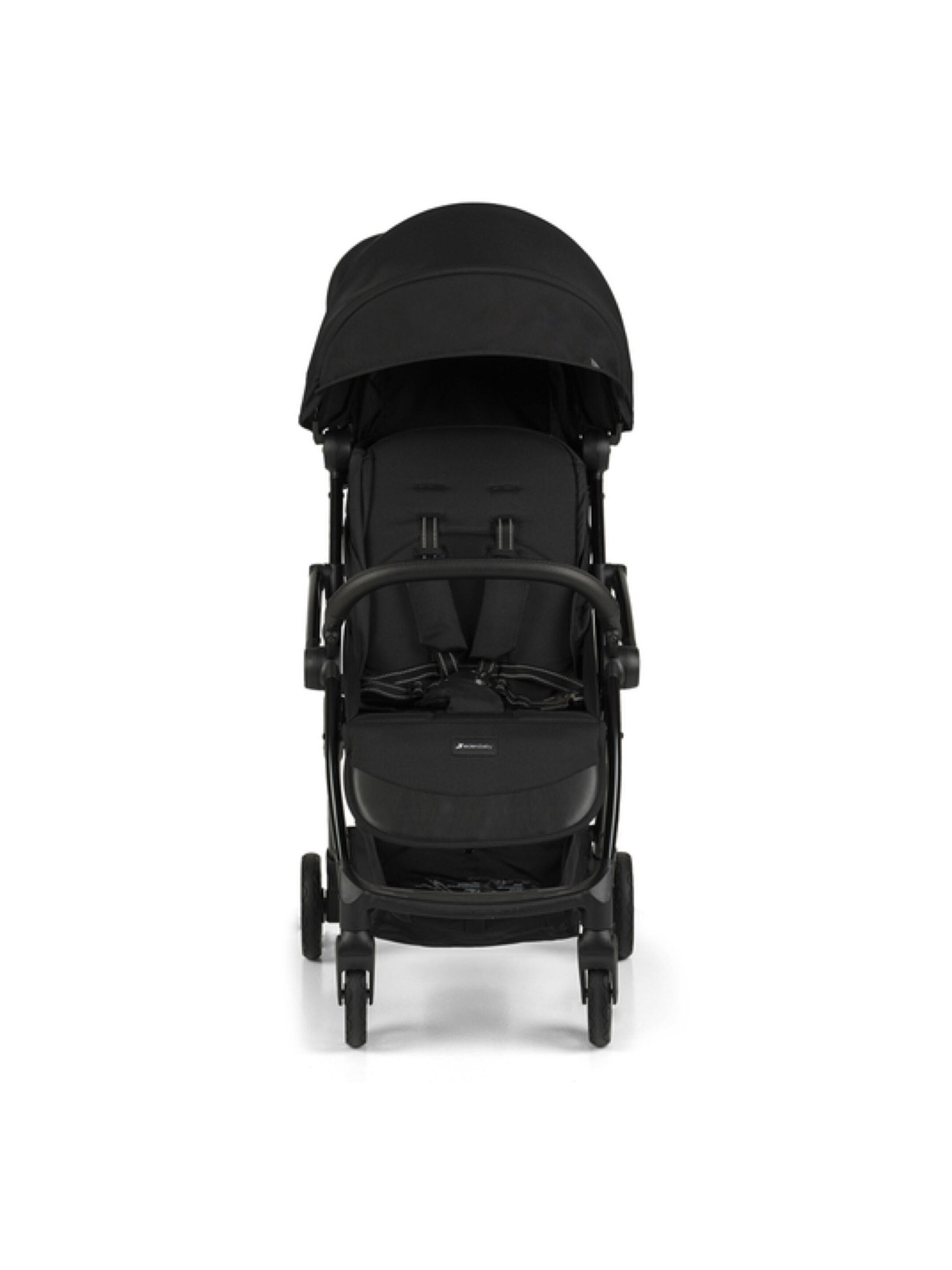 Leclerc Influencer Air Stroller with Bumper Bar and Sun Canopy and Footrest- Piano Black image number 2