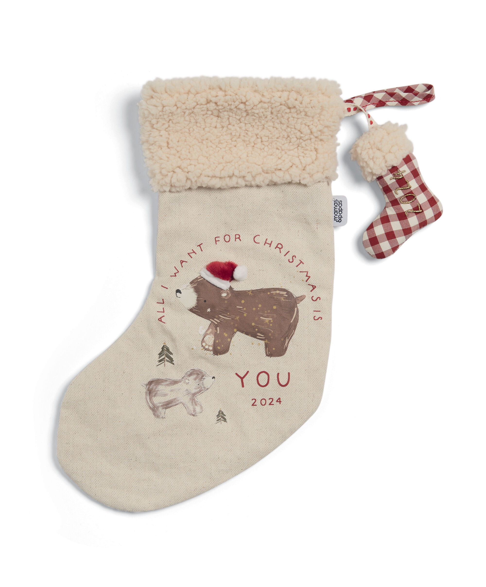 Small Stocking - Calico Bear 2024 image number 2