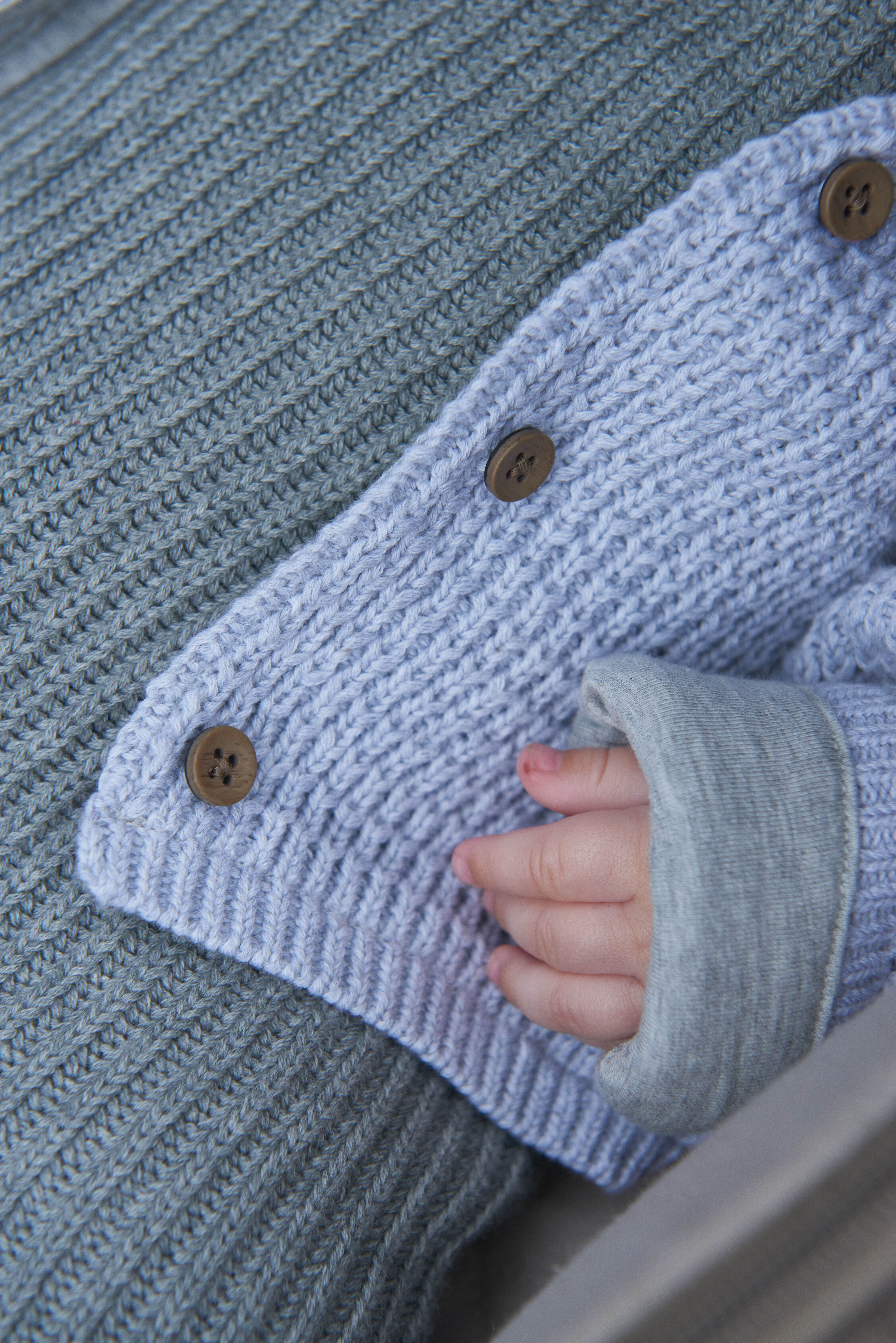 Grey Knitted Cardigan image number 6