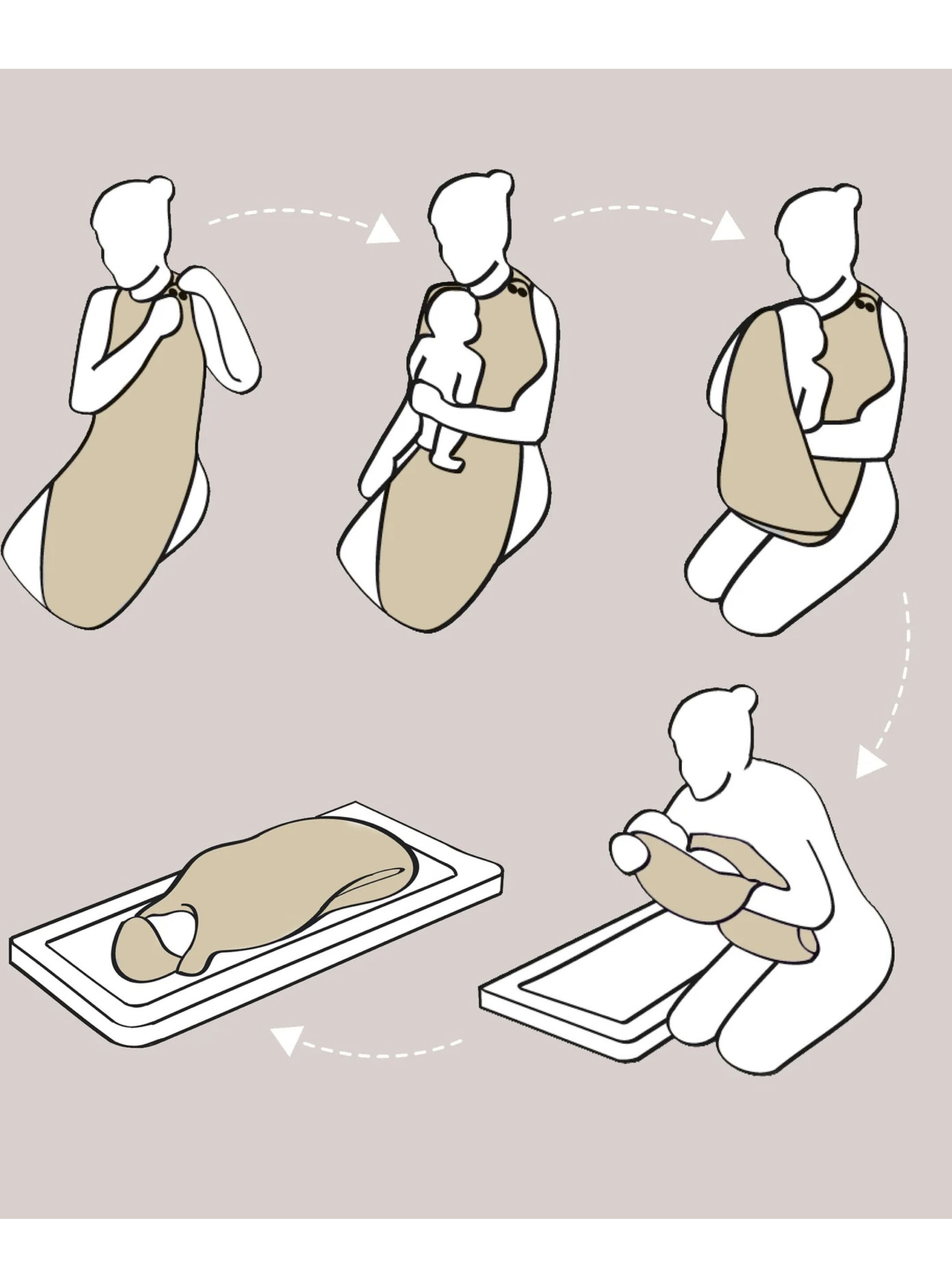 Cuddledry Handsfree Baby Towel Hooded - White image number 2