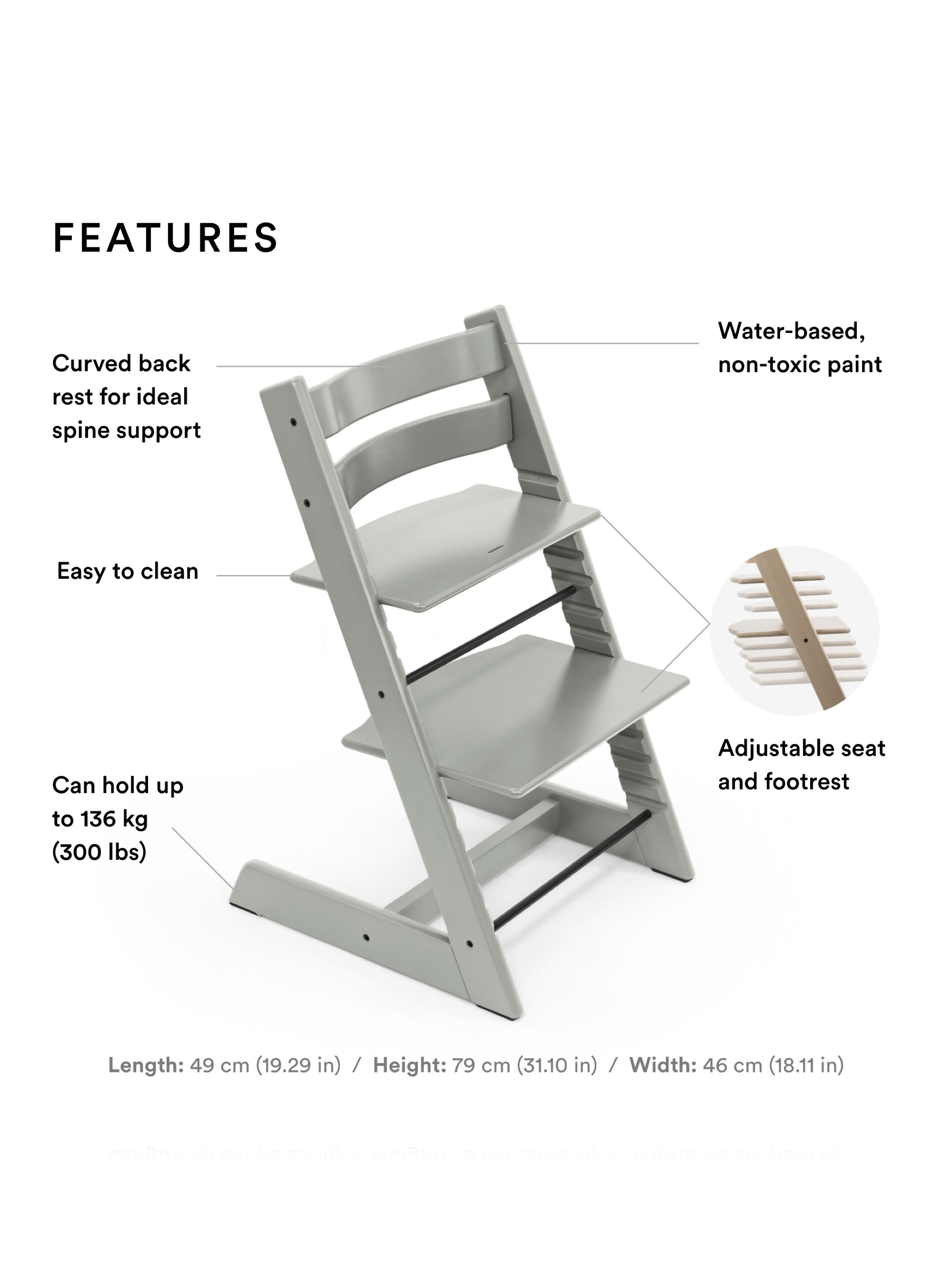 Stokke Tripp Trapp Chair with Baby Set - Glacier Green image number 2