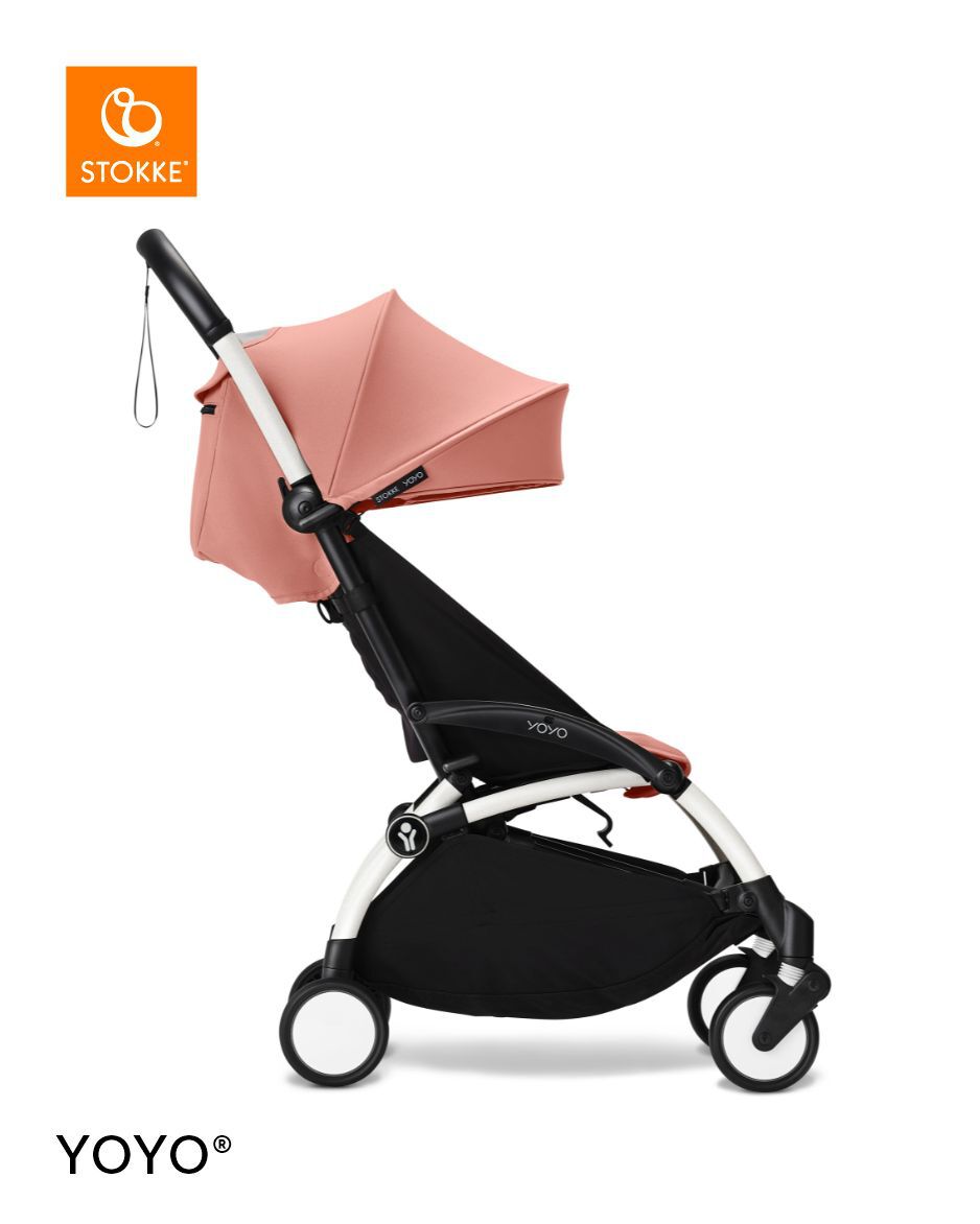 Stokke YOYO3 White Frame with 6+ Color Pack - Ginger & Cup Holder (3 Pieces) image number 1