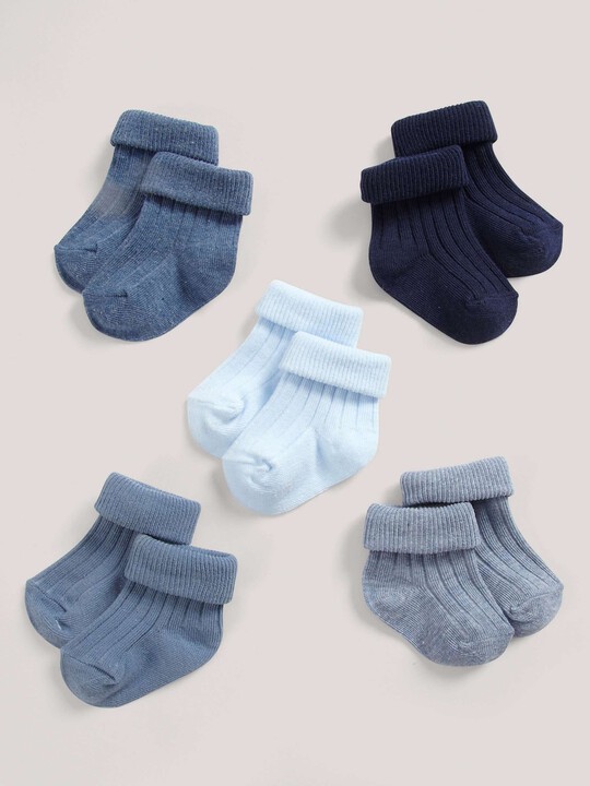Five Pack of Blue Socks image number 1