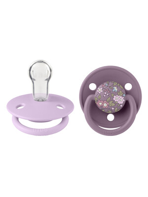 BIBS x Liberty Pacifier DeLux Camomille and Mauve (0+ months)
