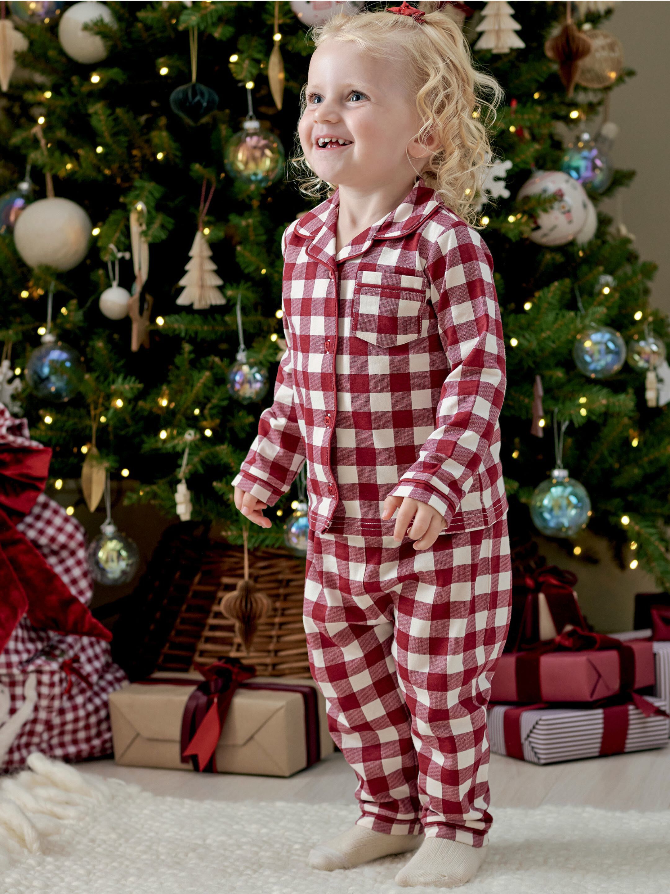 Large Gingham Check Pyjamas image number 1