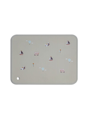 Citron Silicone Placemat Rectangle - Vehicles