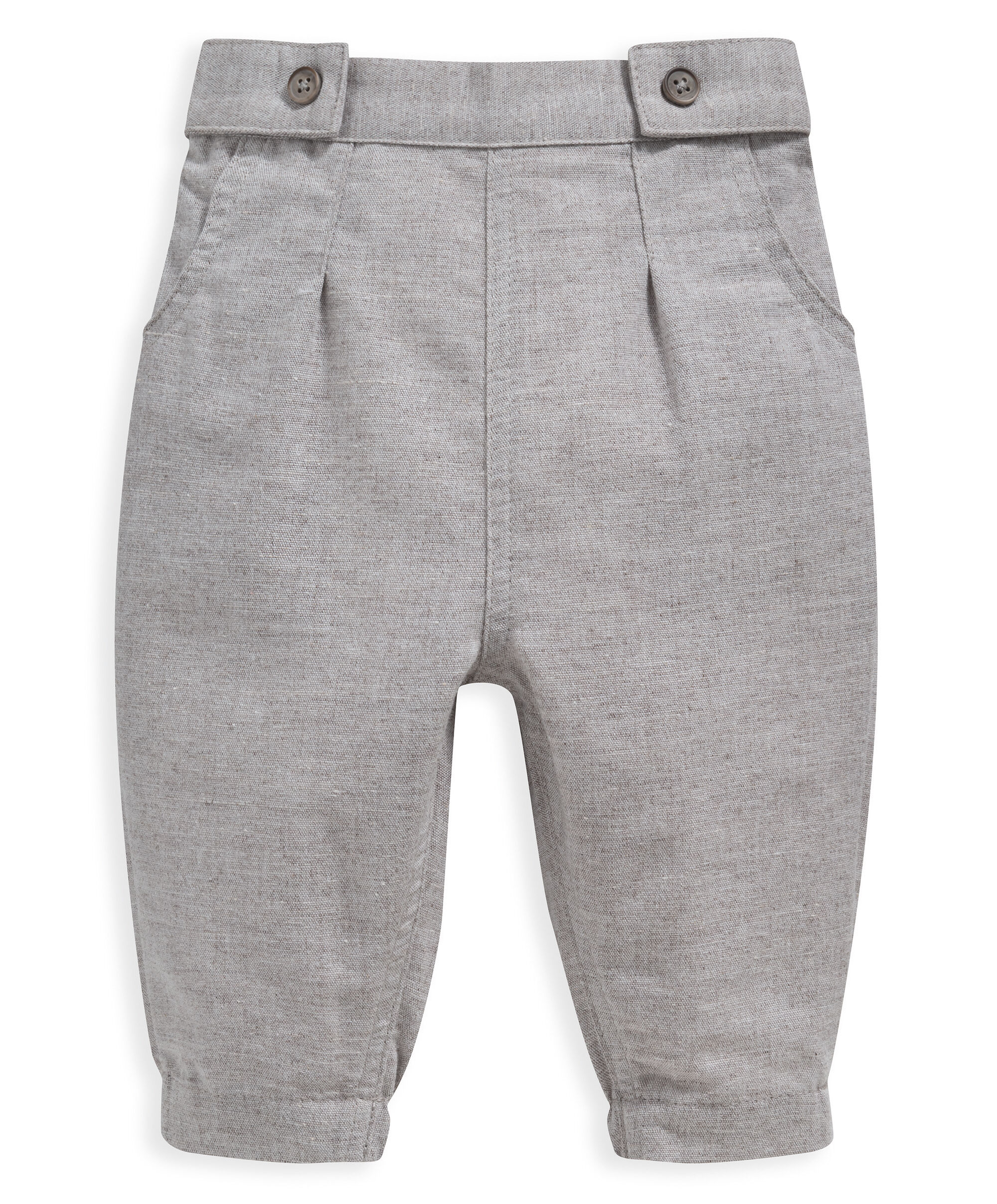 Linen Trousers - Grey image number 1