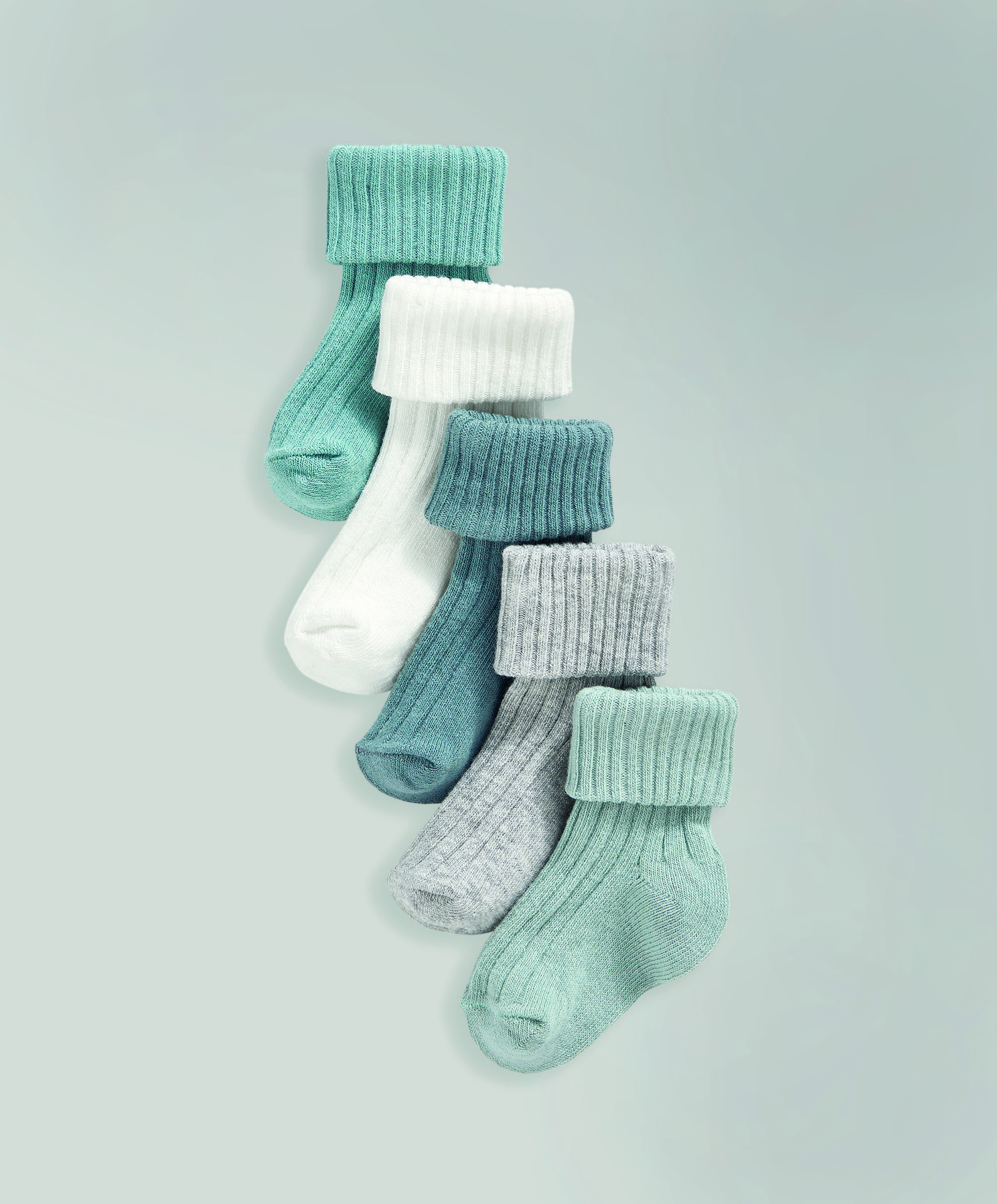 5 Pack Ribbed Socks image number 1