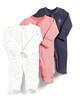 Bow Sleepsuits - Pack of 3 image number 1