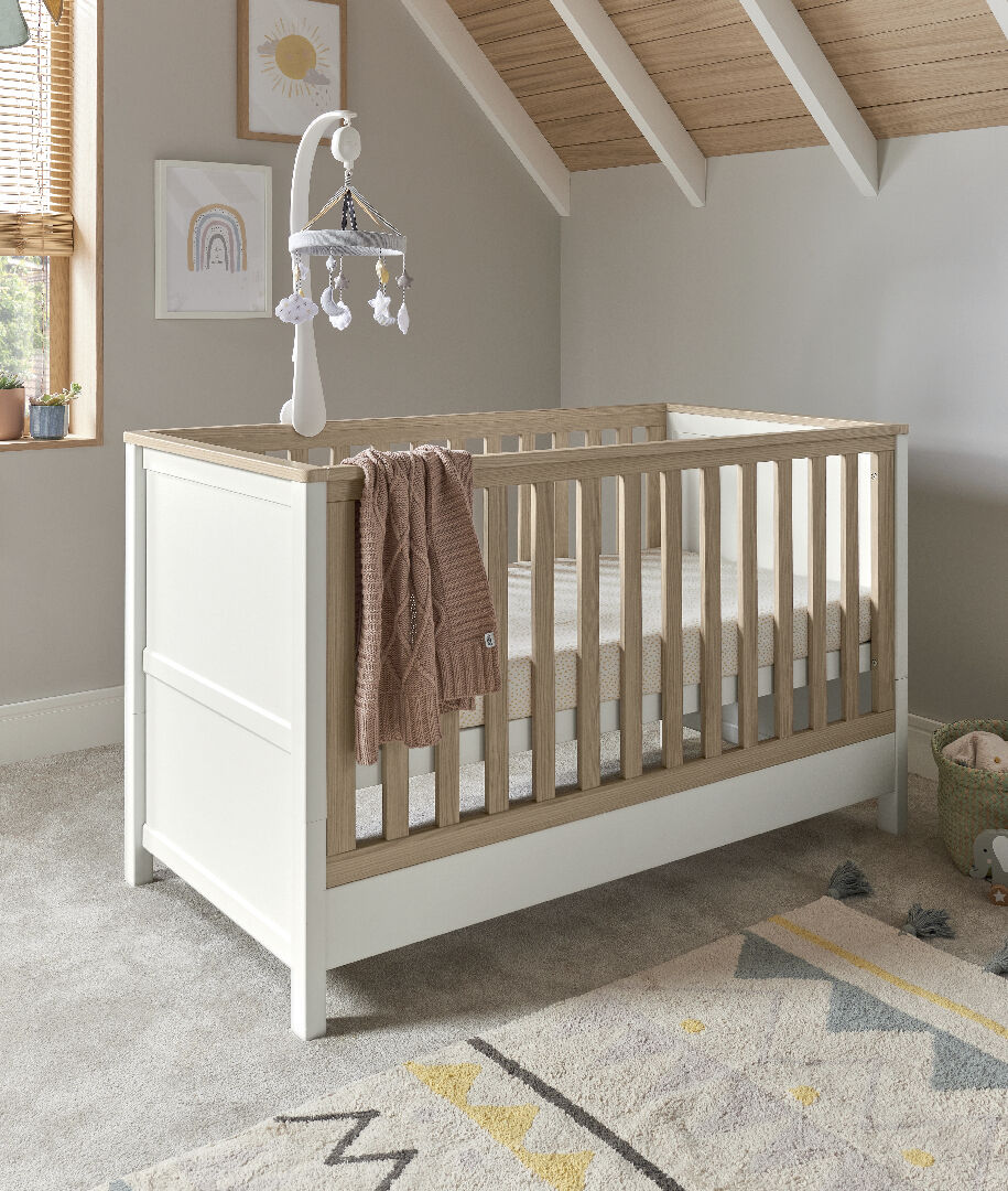 Harwell Cotbed White/Oak image number 1