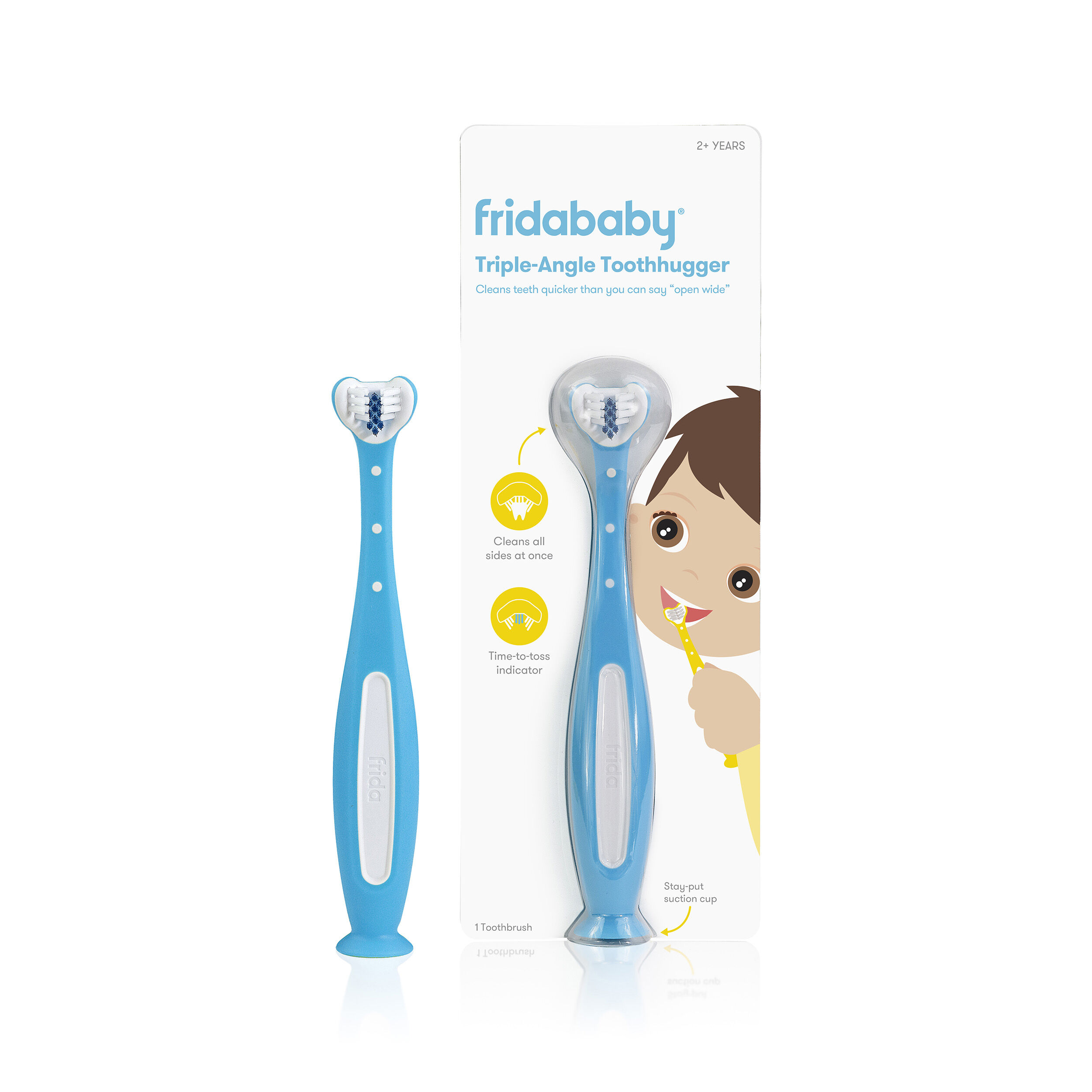Frida Baby - SmileFrida ToothHugger Kids Toothbrush - Blue