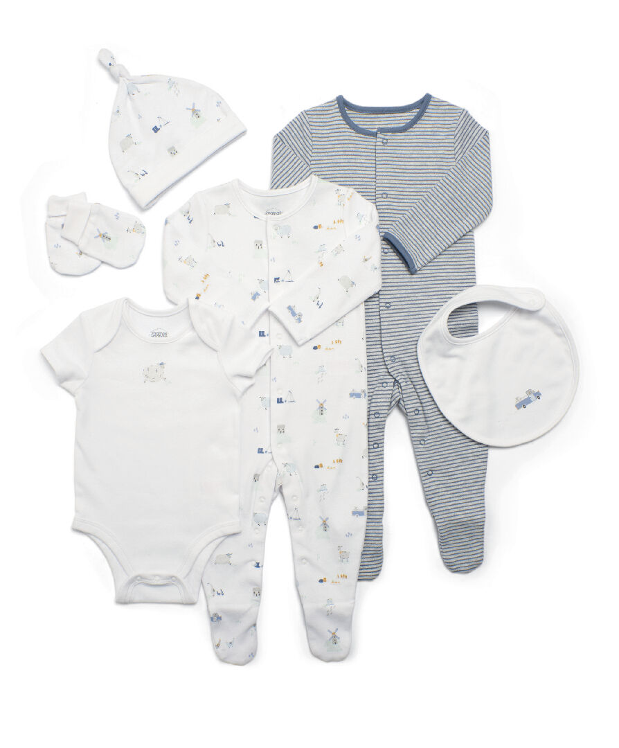 Buy Blue Baby Clothes Multipack Set Of 6 Clothing Gift Sets Mamas Papas Qatar