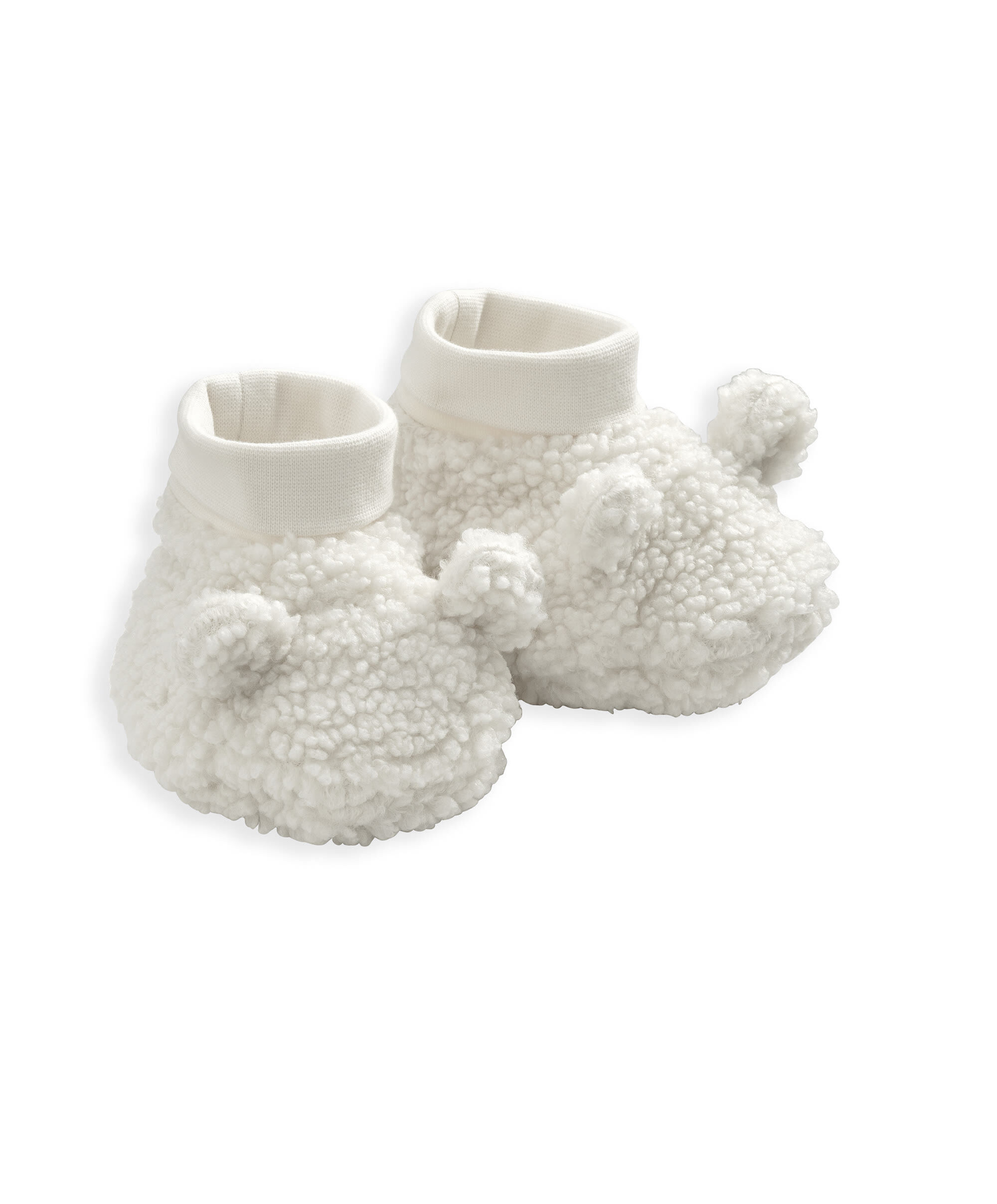 Cream Borg Booties image number 2