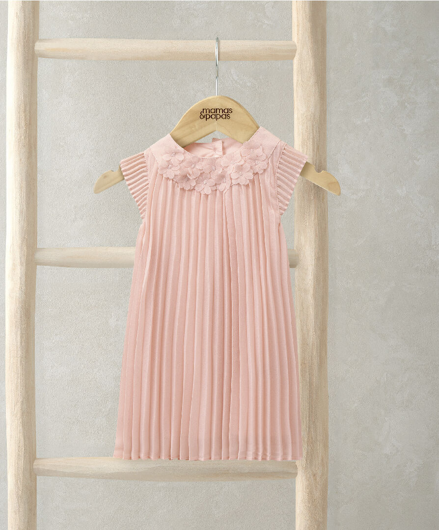 Pink Pleated Dress