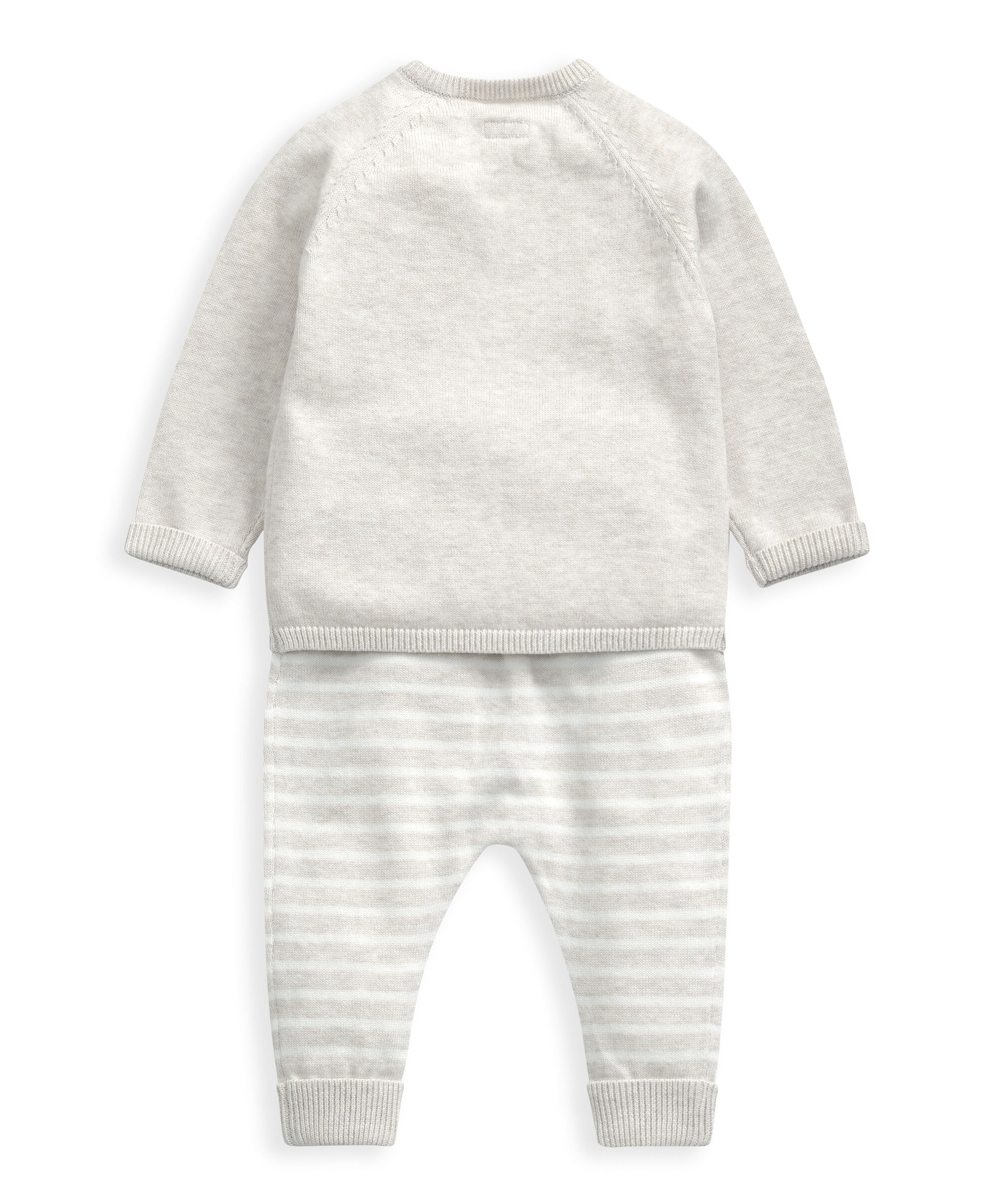 2 piece White Hello World Knit Set image number 3