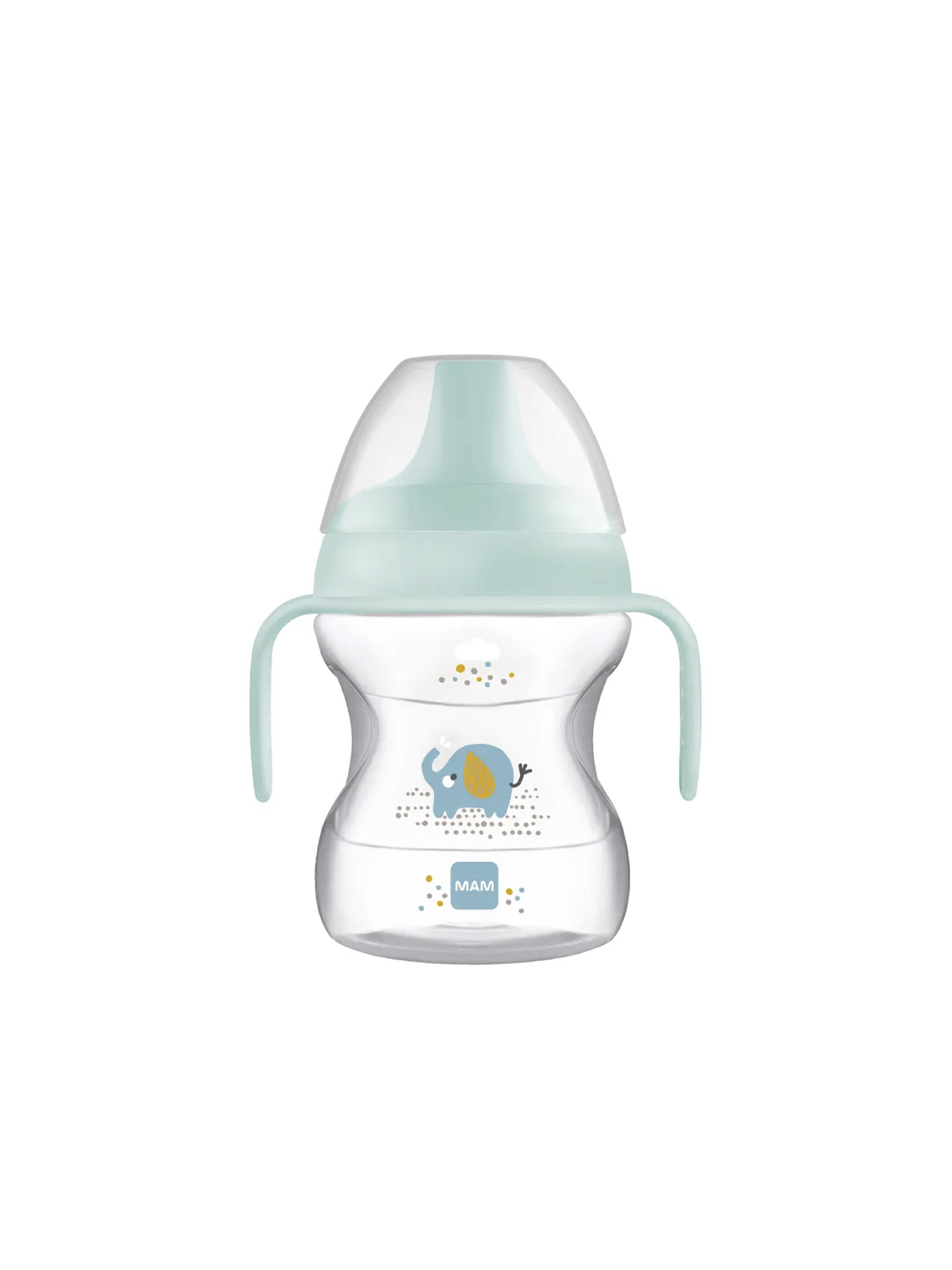 Mam Baby Learn To Drink Cup  Silicone Cup - 6 M+ | Wild Animals, Blue - 190 Ml - Pack of 1 image number 7