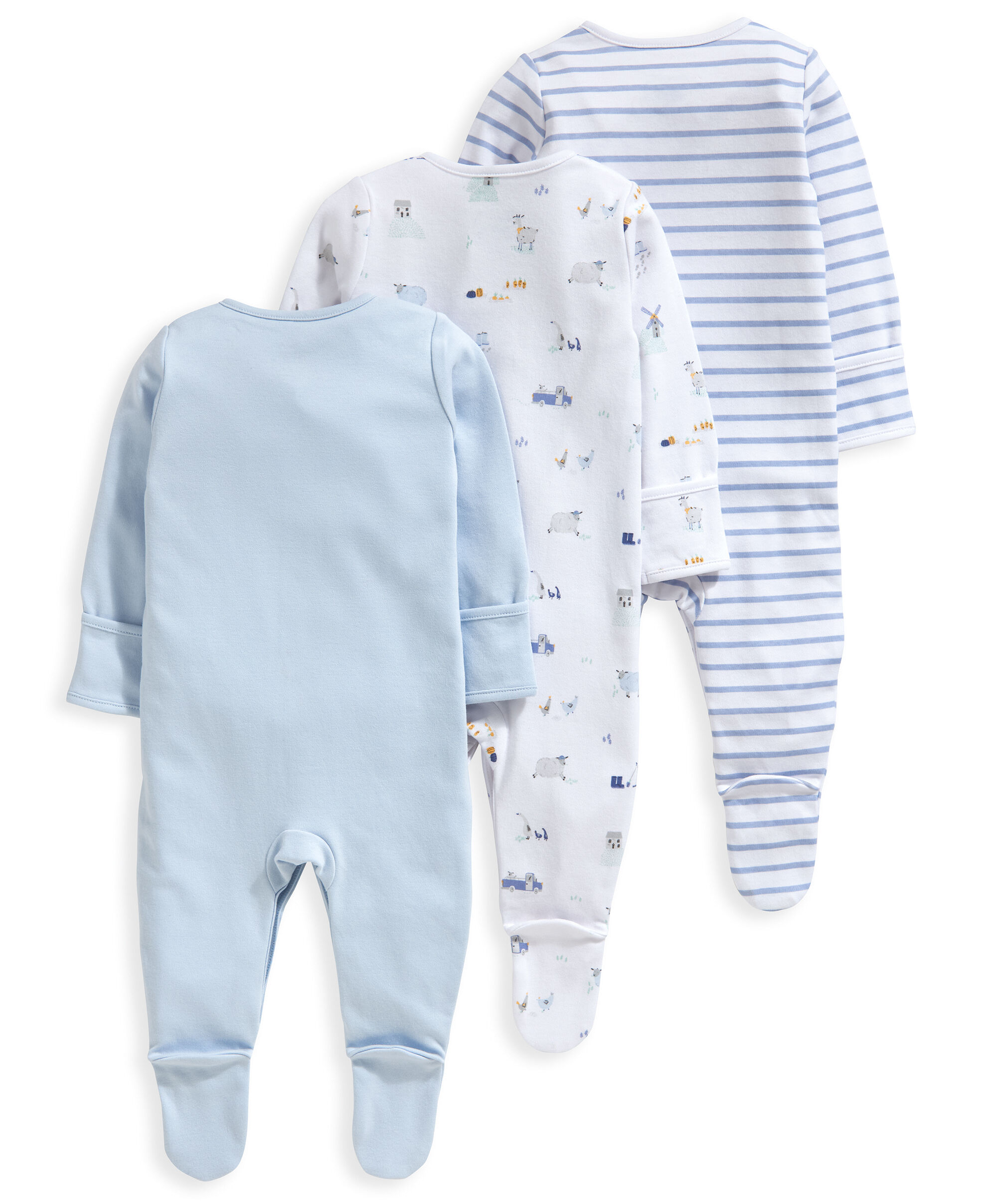 Farm Sleepsuits 3 Pack image number 2