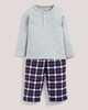 Check Bottom Pyjamas Grey/Navy- 6-12 months image number 1