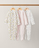 3 pack Subdued Marks Sleepsuits image number 1
