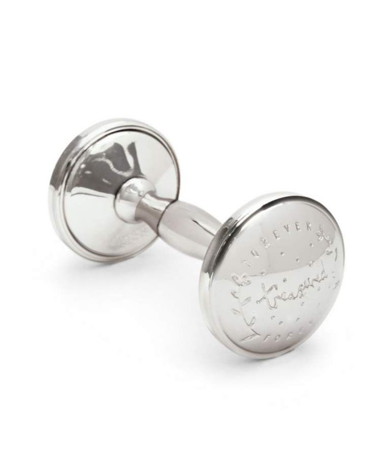 Forever Treasured Rattle - Silver image number 2