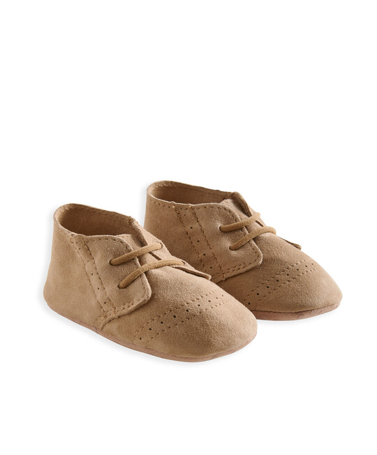 Buy Suede Pram Shoes Tan accessories Mamas Papas Qatar
