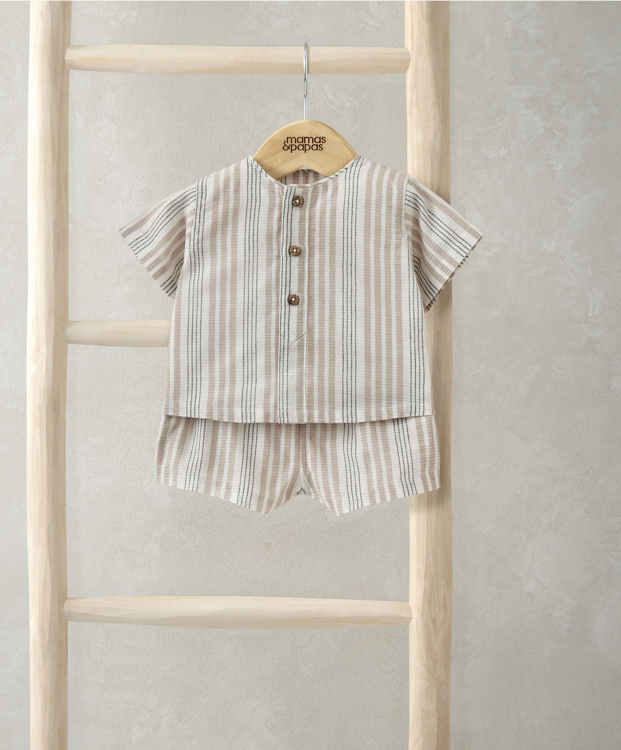 Woven Top & Shorts Outfit Set image number 1