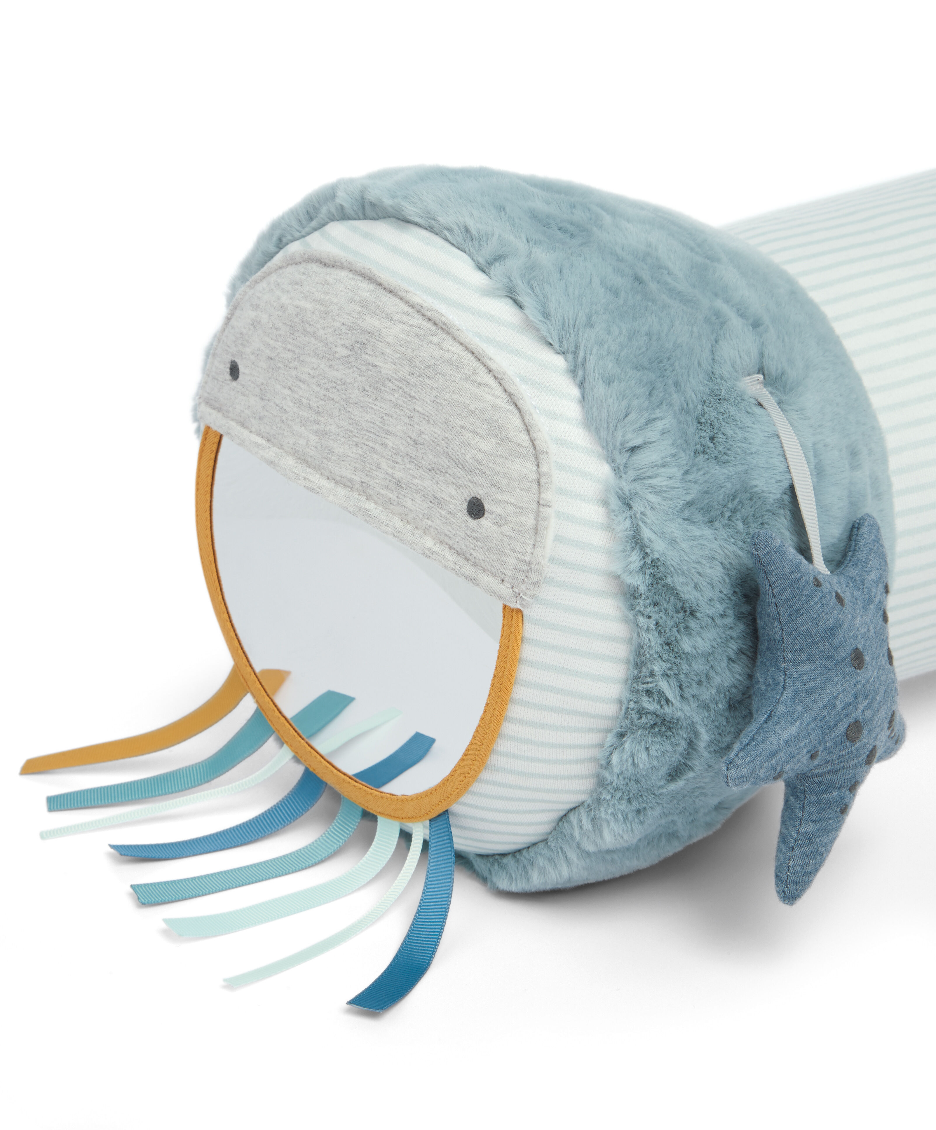 Welcome to the World Under the Sea Tummy Time Roll - Blue image number 3