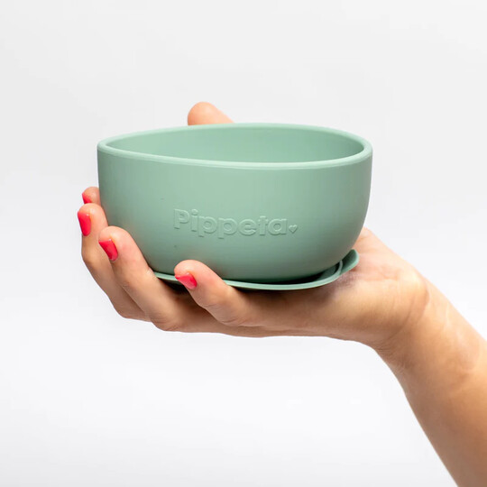 Pippeta Silicone Suction Bowl - Meadow Green image number 2