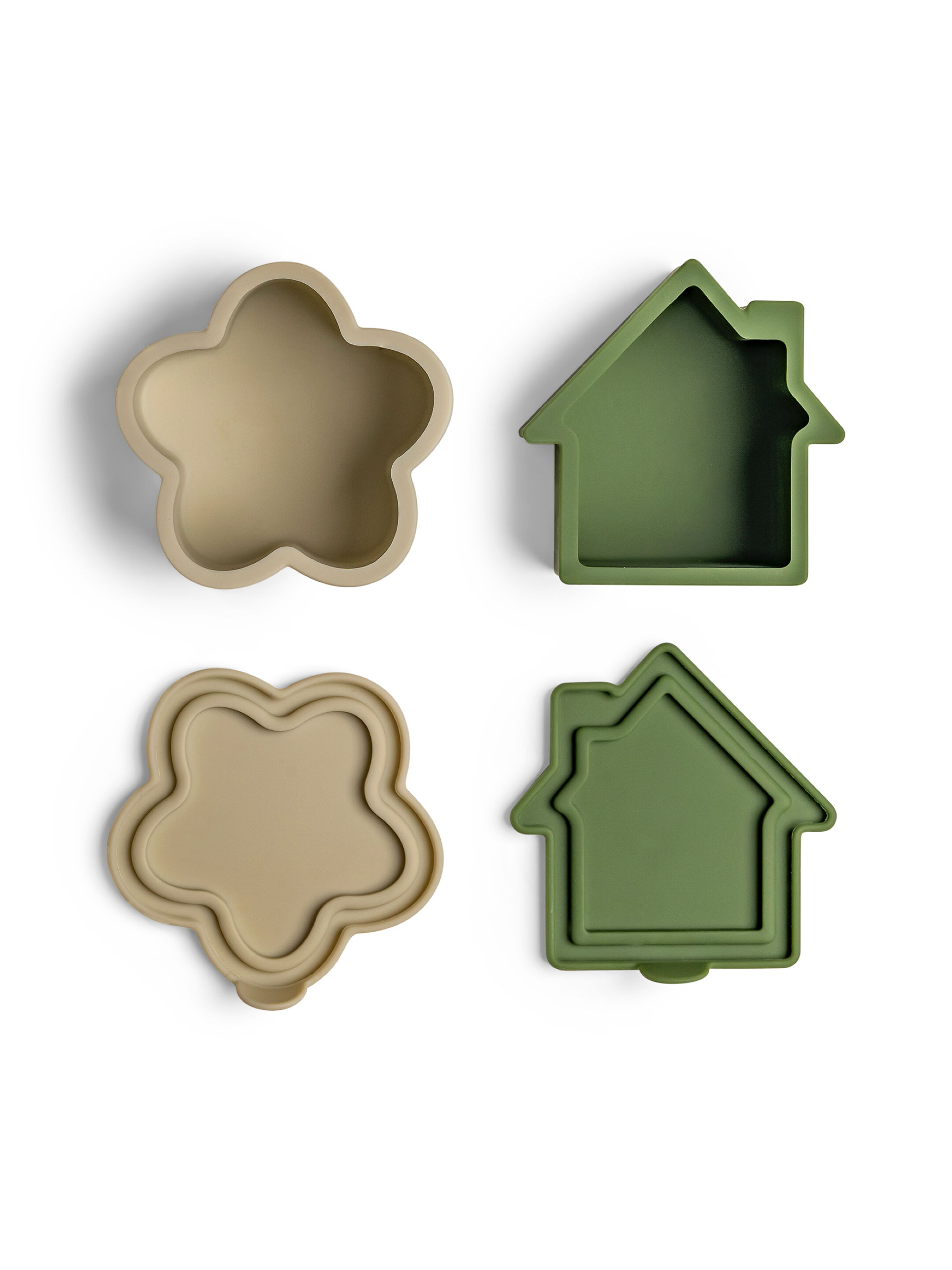 Citron Silicone Lunchbox Organizers Set of 4 Caramel/Green/Grey image number 4