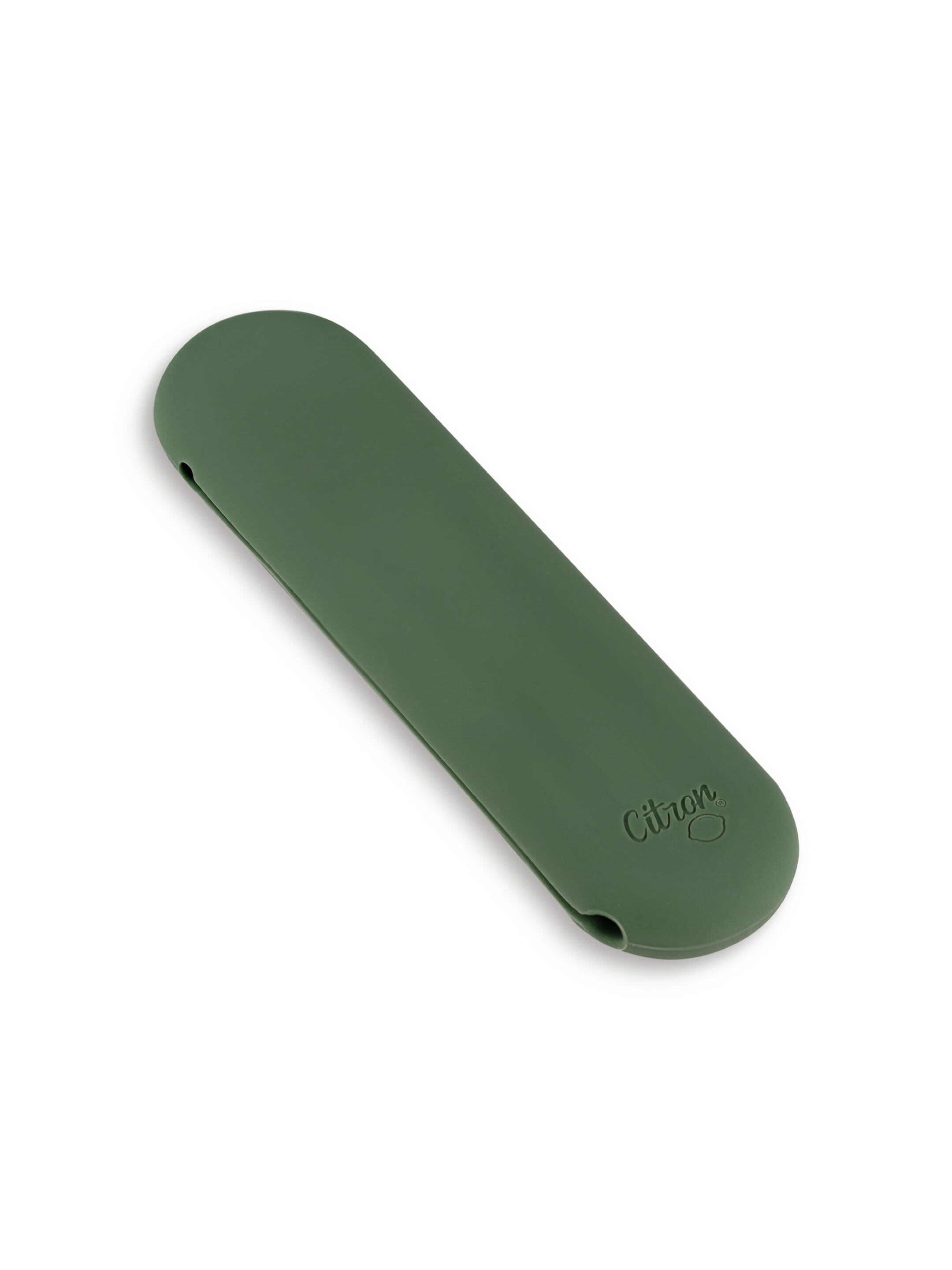 Citron Bio Based Cutlery Set of 2 and Case - Green/Cream image number 2