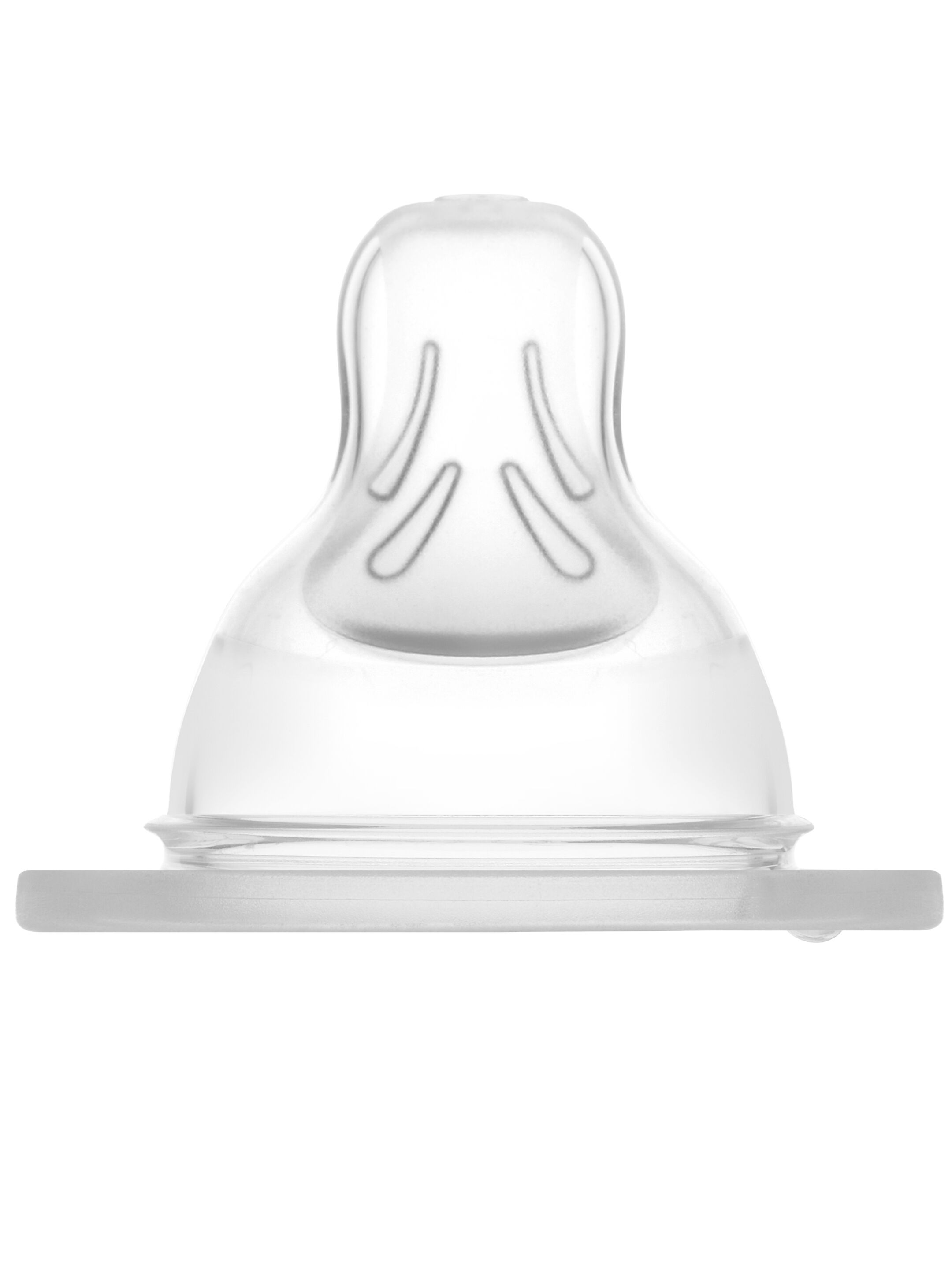 Mam Baby Teat Size 1 Silicone Teat/Spout - 0 M+ | Clear  Clear  - Pack of 2 image number 2
