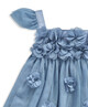 Blue Corsage Flower Dress image number 3