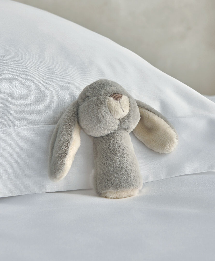 Mini Rattle toy - Grey Bunny