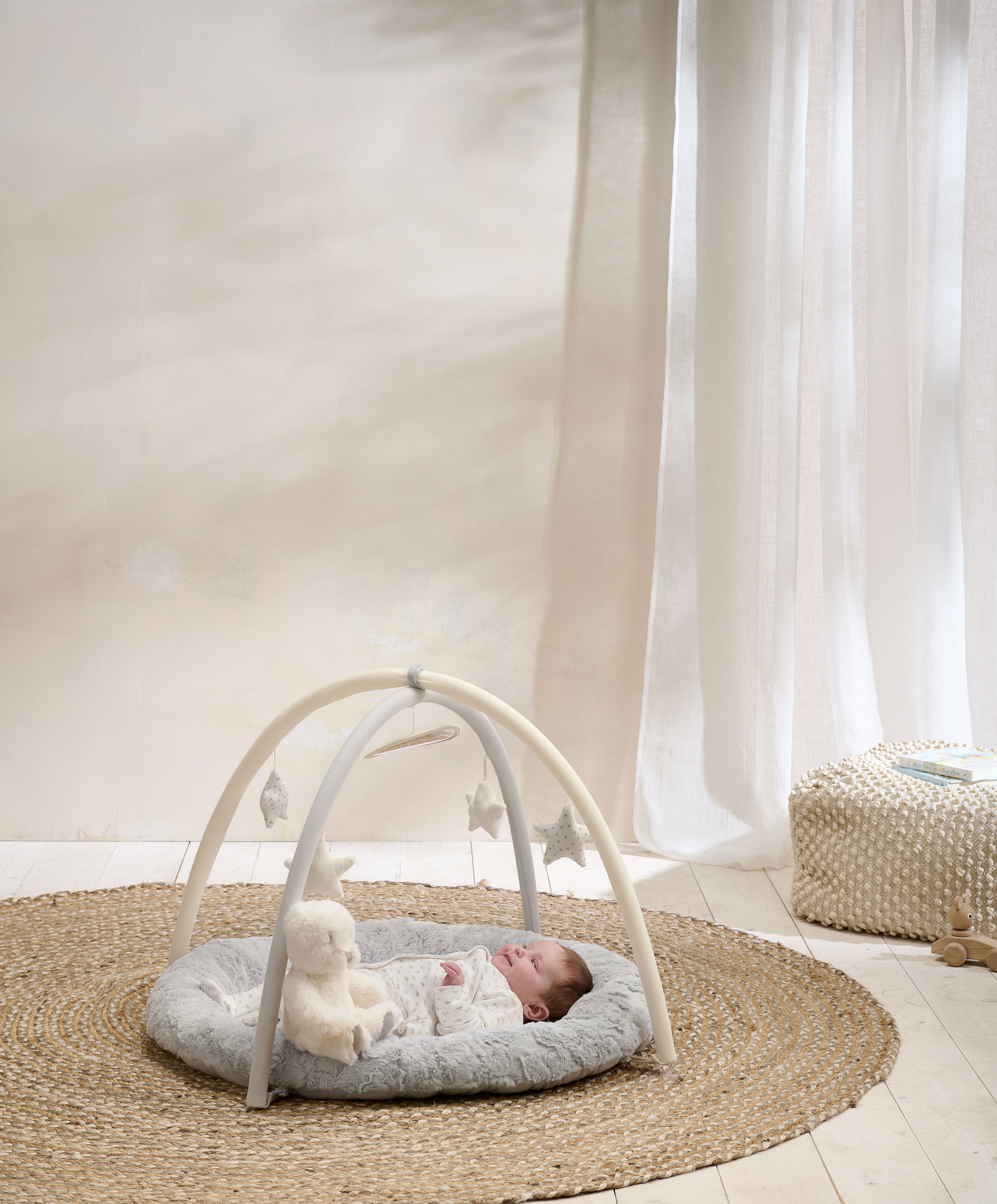 My First Playmat & Gym - Grey/Cream image number 3