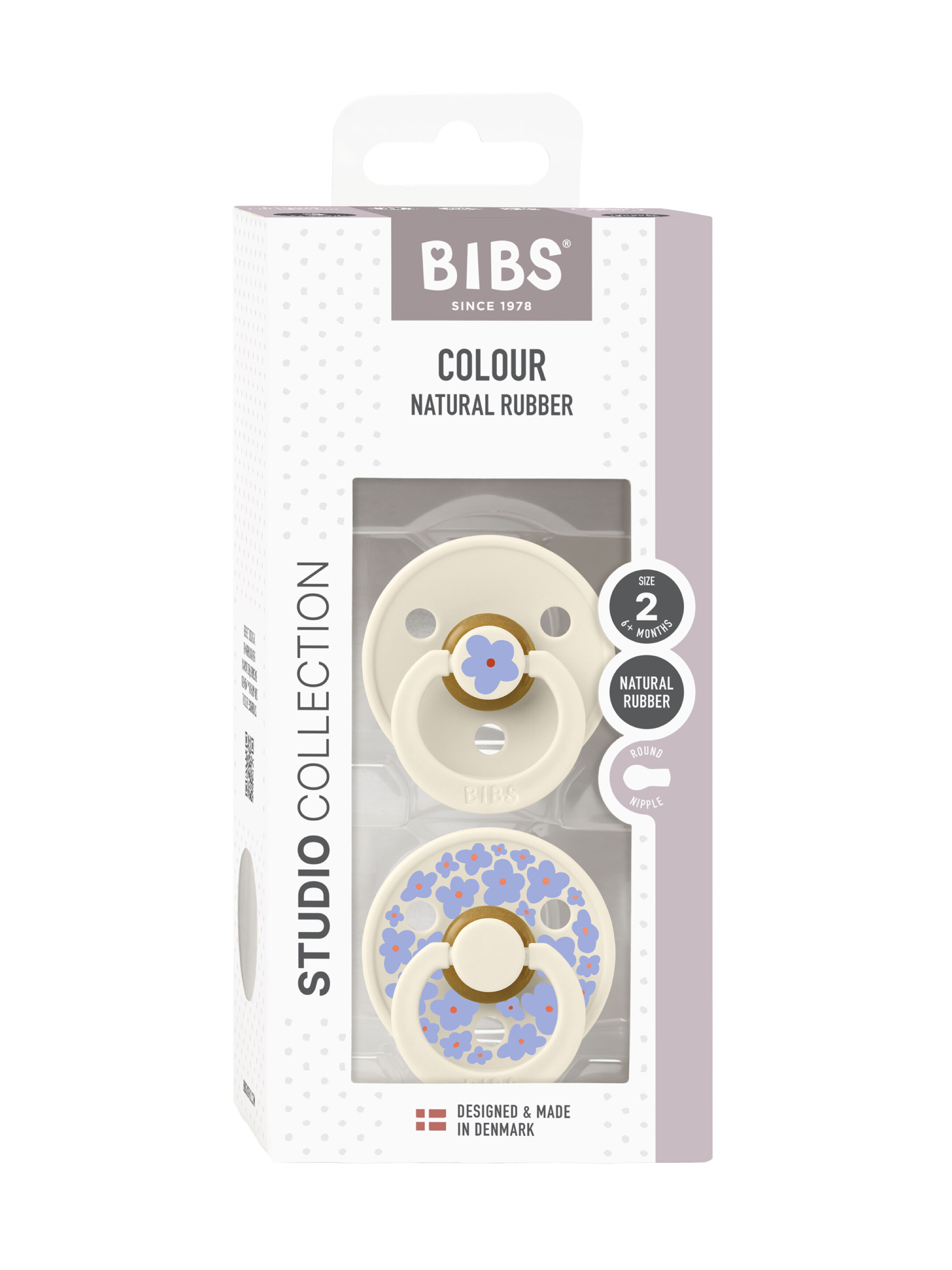 Bibs 2 Pack Colour Daisy Latex S2 - Ivory Mix (6+ months) image number 3