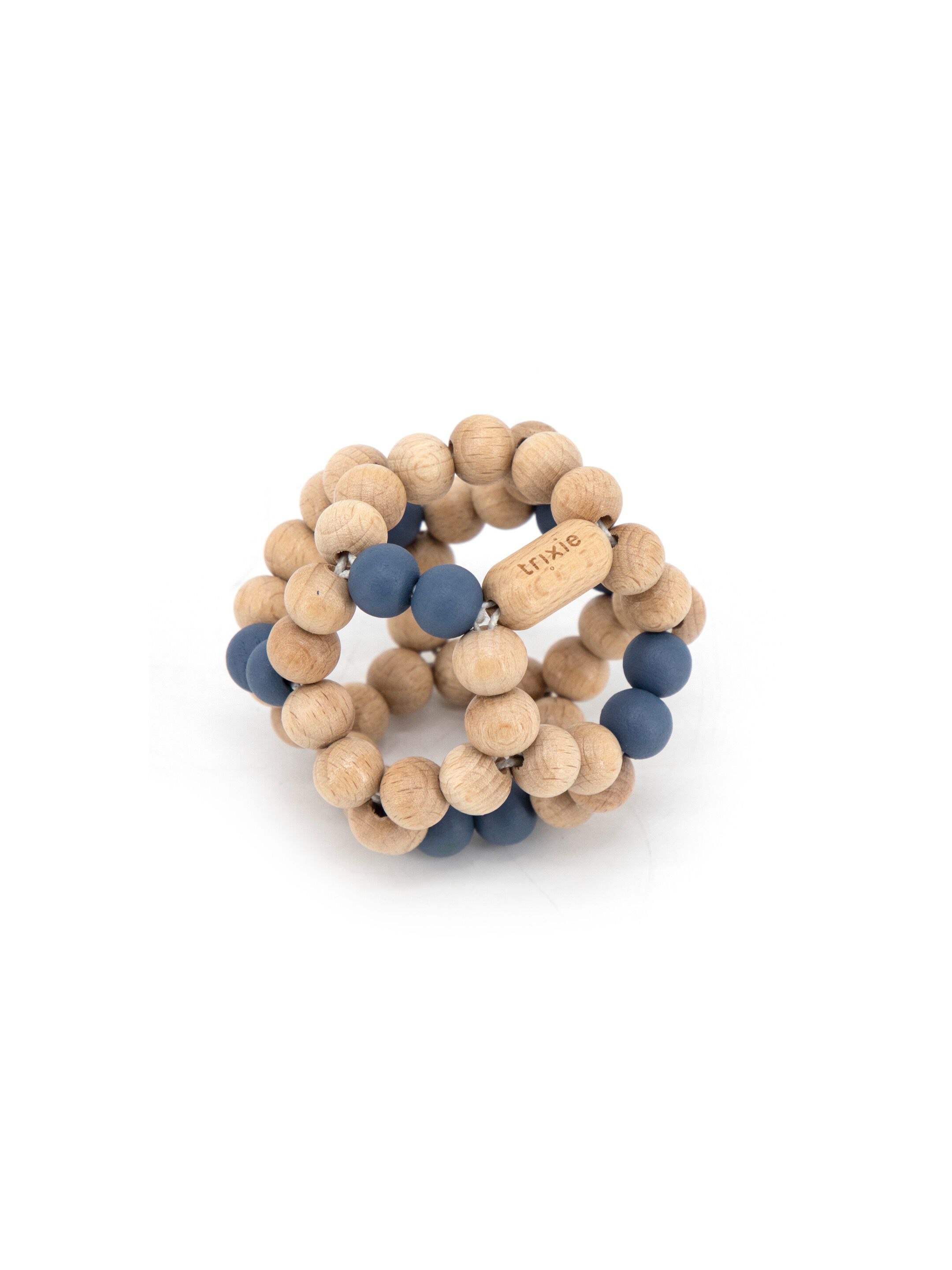 Trixie Wooden beads ball - Blue image number 1