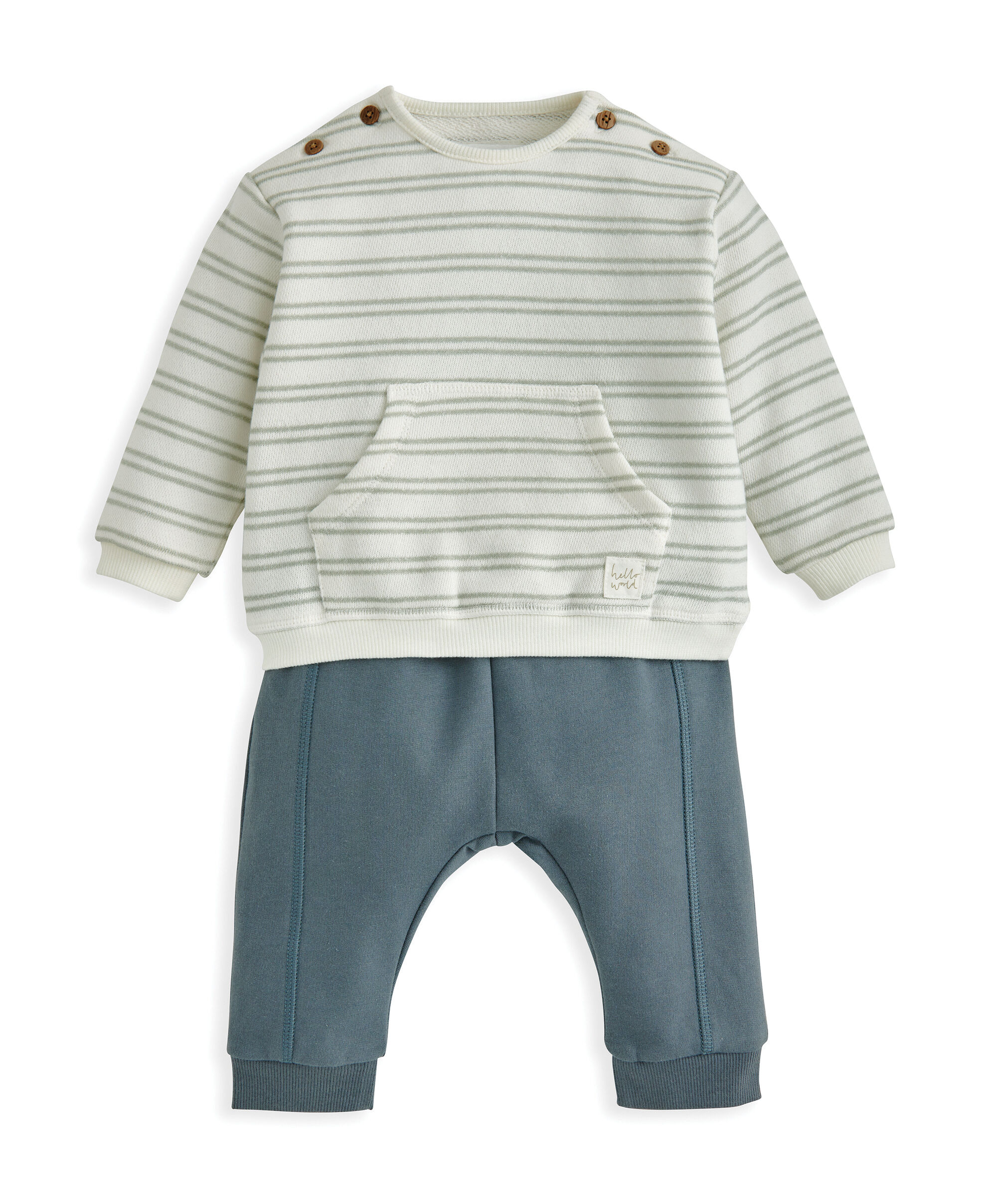 2 Piece Stripe Top & Legging Set image number 2