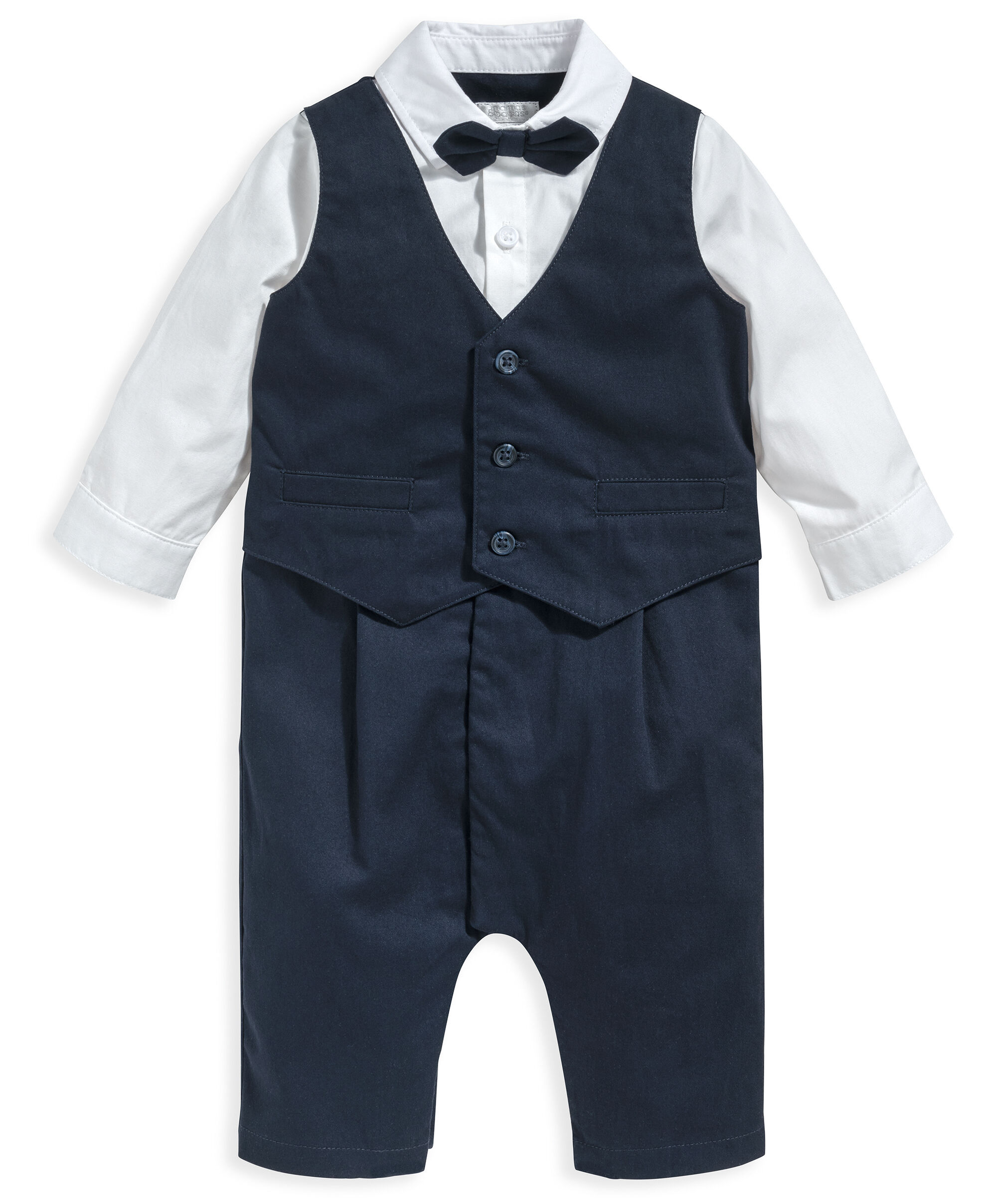 Blue Mock Suit Romper image number 3