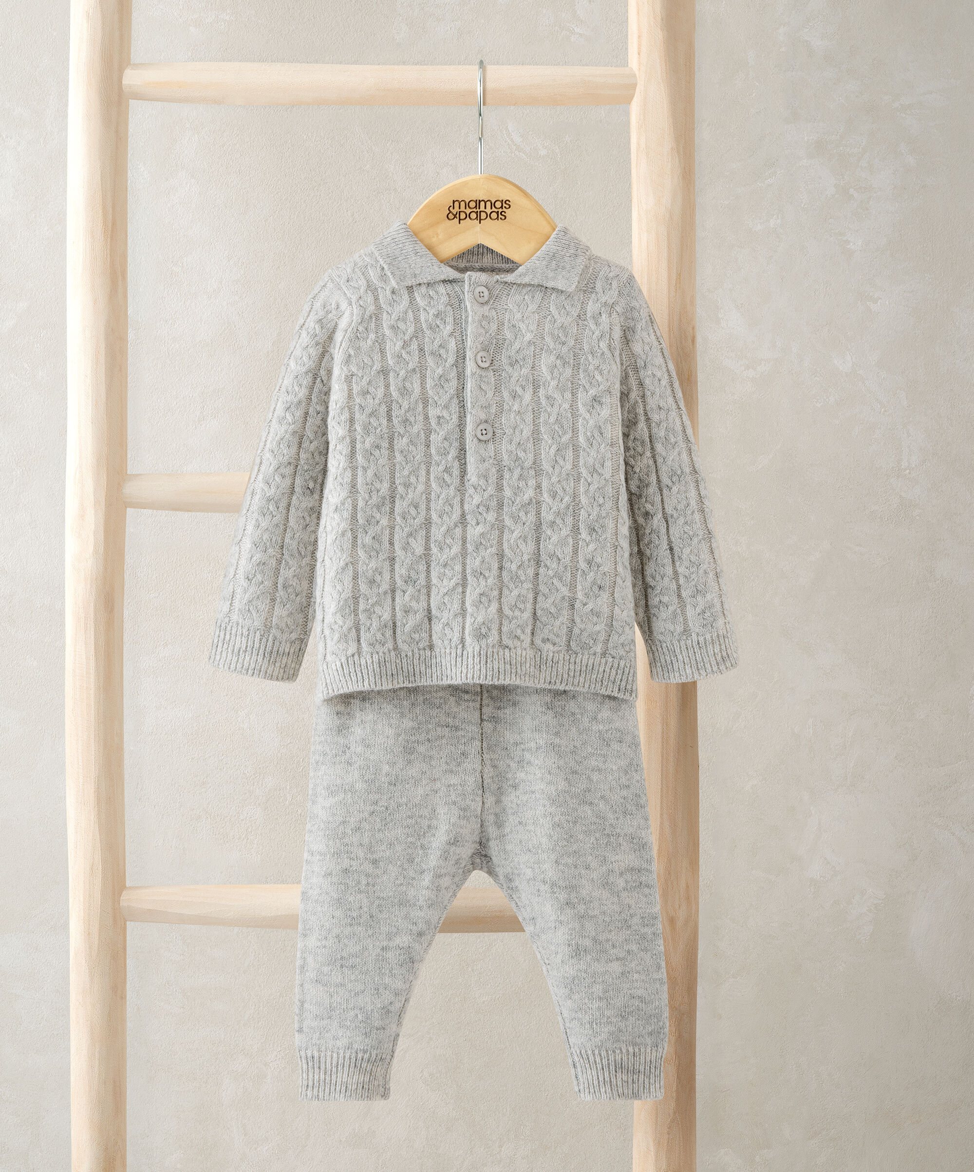 Cable Knit Jumper & Trouser Outfit Set