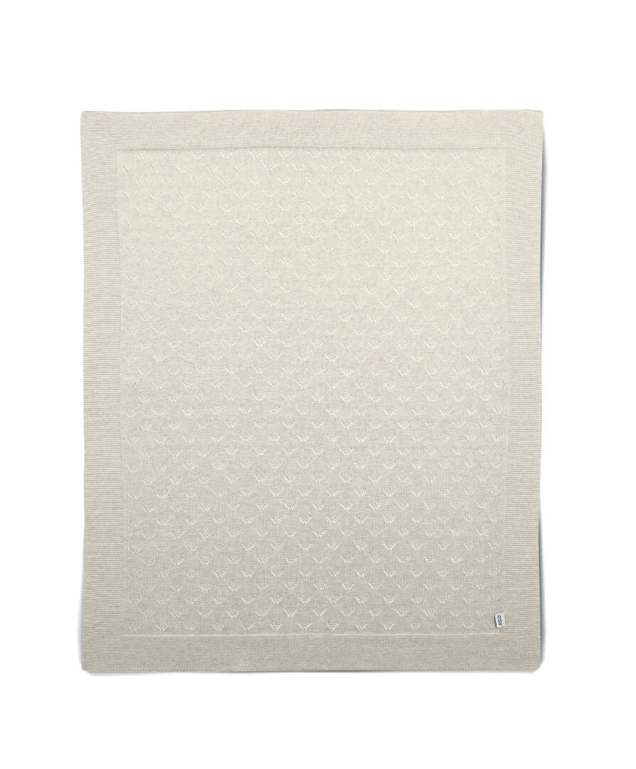 Oatmeal Pointelle Blanket image number 2
