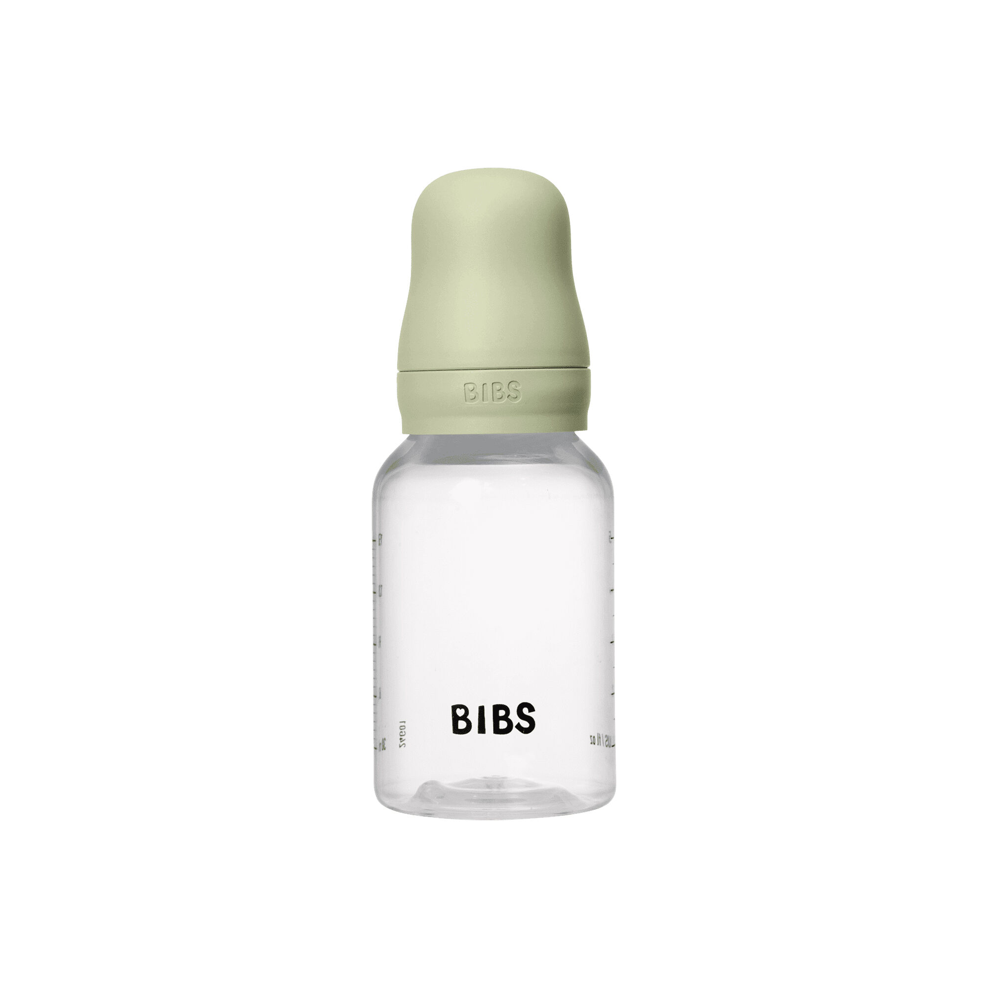 BIBS Baby Bottle Round Nipple Latex 1 Pack 150 Ml Slow Flow Sage image number 1