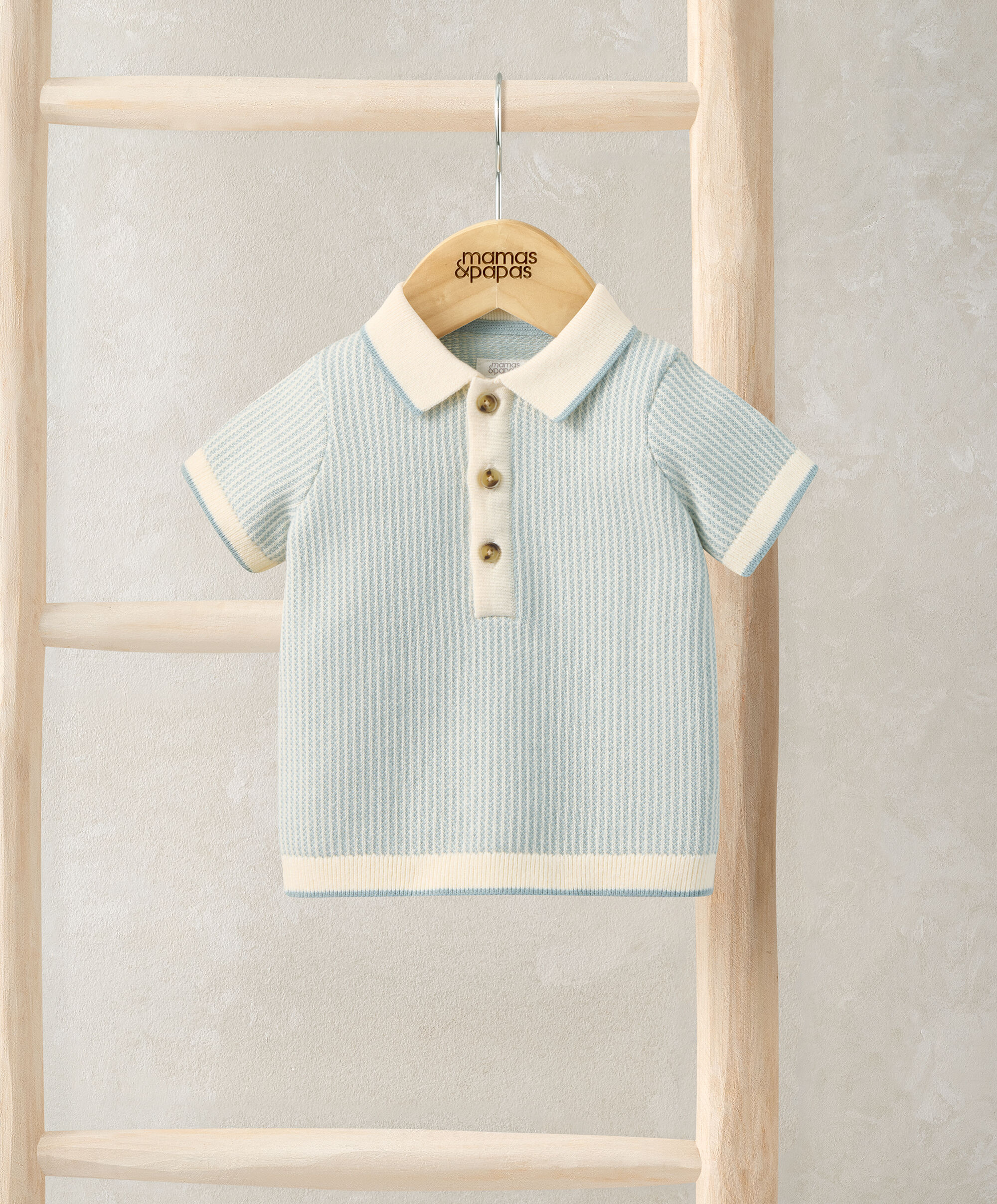 Jacquard Knitted Polo Shirt image number 1