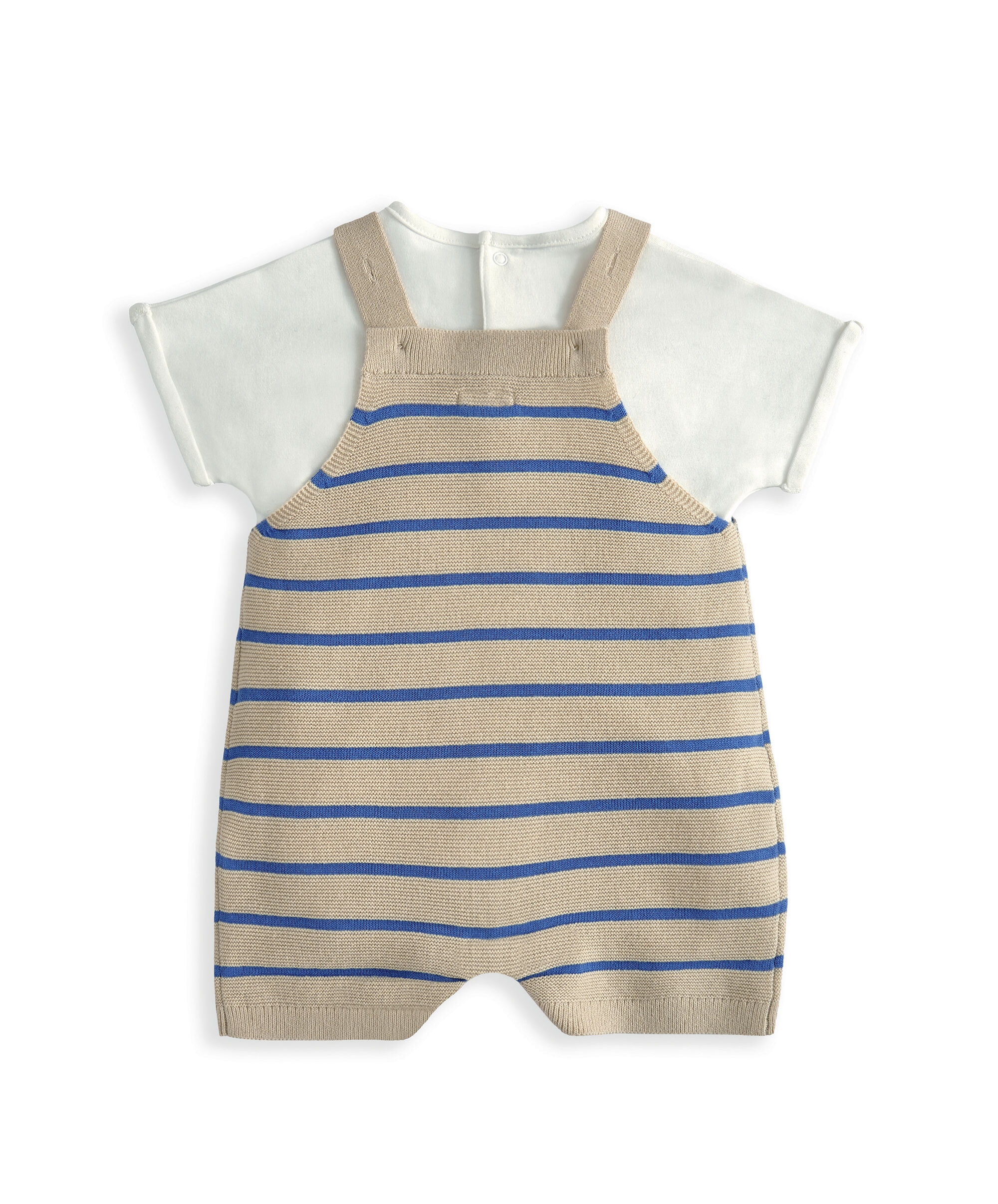 Knitted Dungarees & T-shirt Set image number 3