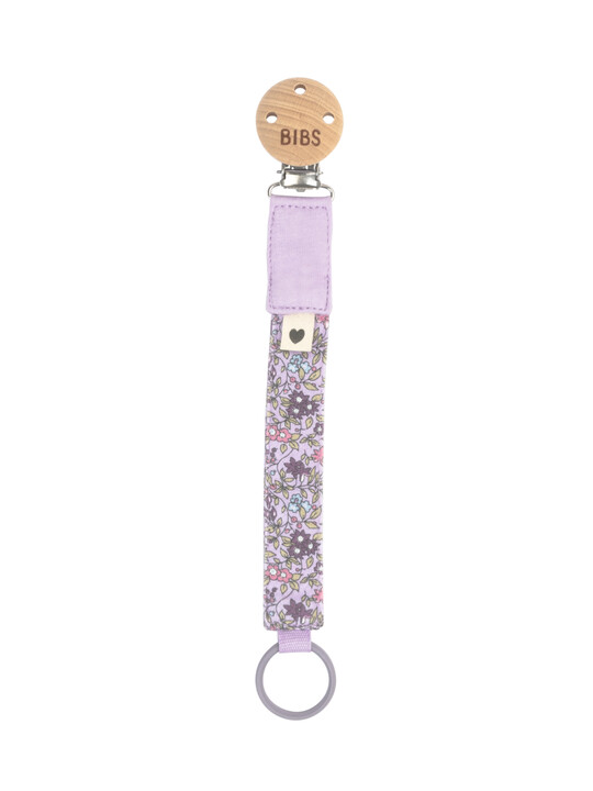 BIBS x Liberty Pacifier Clip Camomile Lawn Violet Sky image number 1