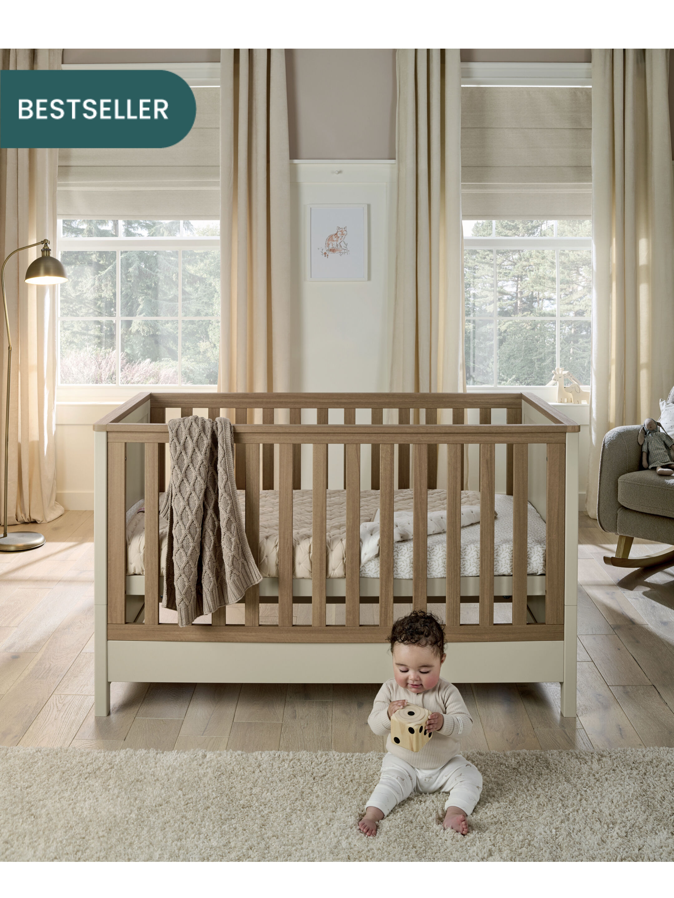 Harwell Cotbed - Cashmere image number 1