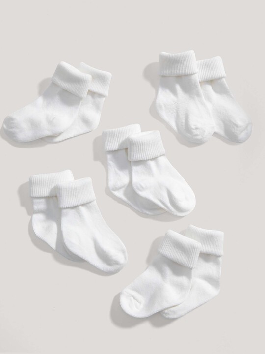 5 pack Socks White- 12-24 months image number 2