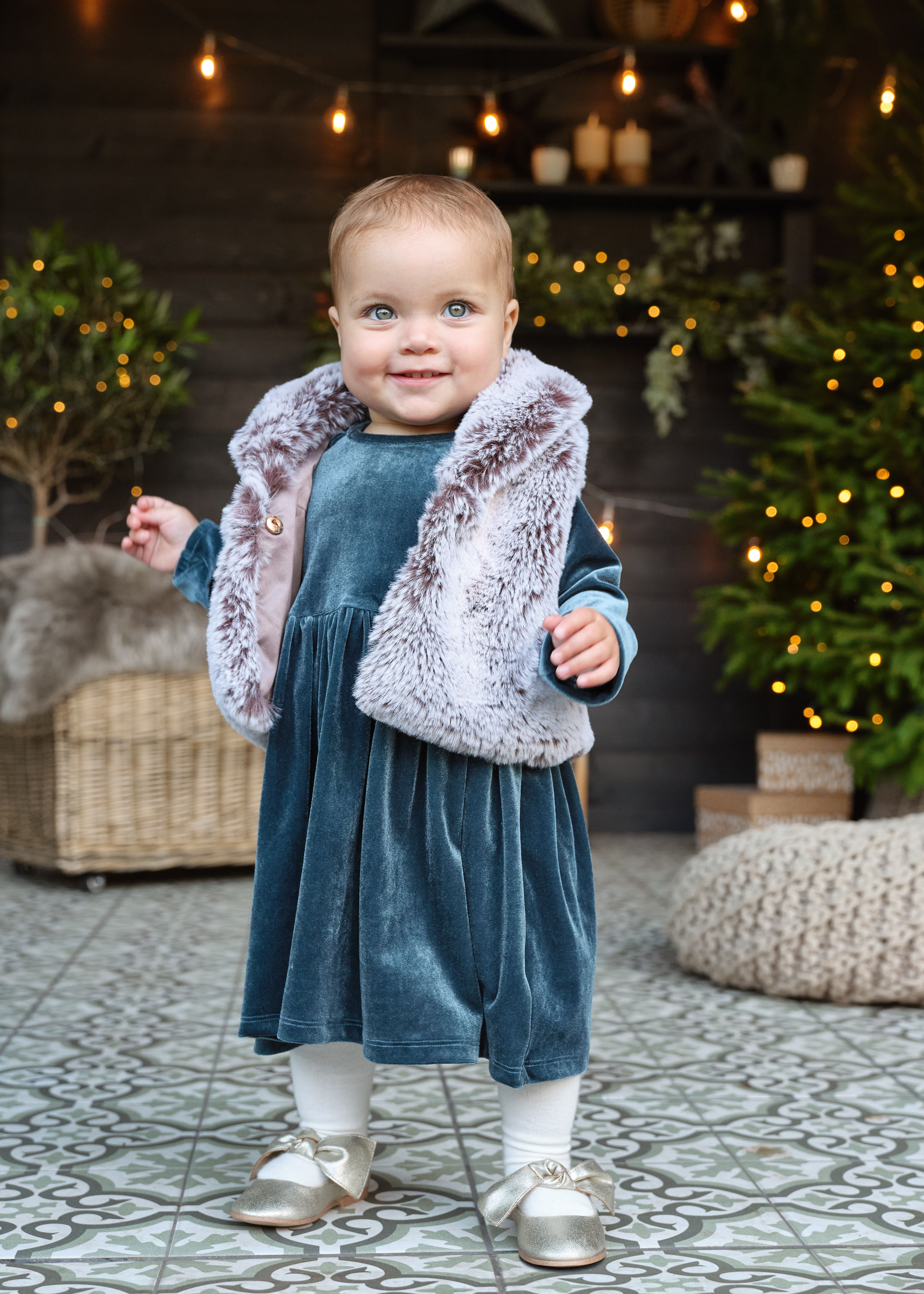 Kids faux fur gilet deals