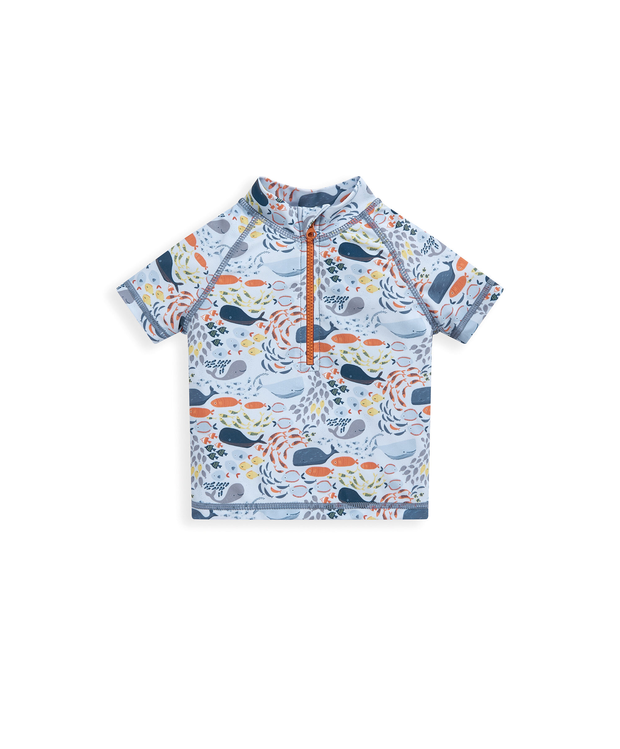 Whale Print Short Sleeve Rash Top image number 2