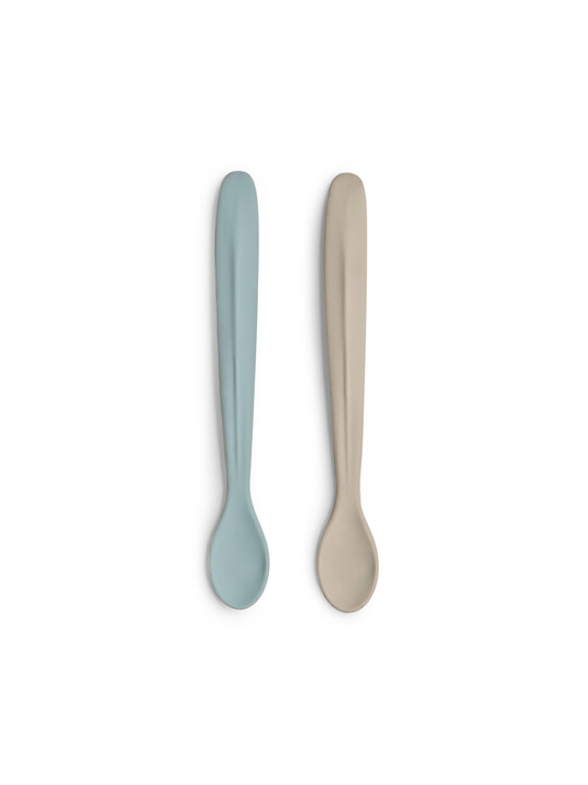 Citron Silicone Feeding Spoons Set of 2 Long - Vehicles image number 1